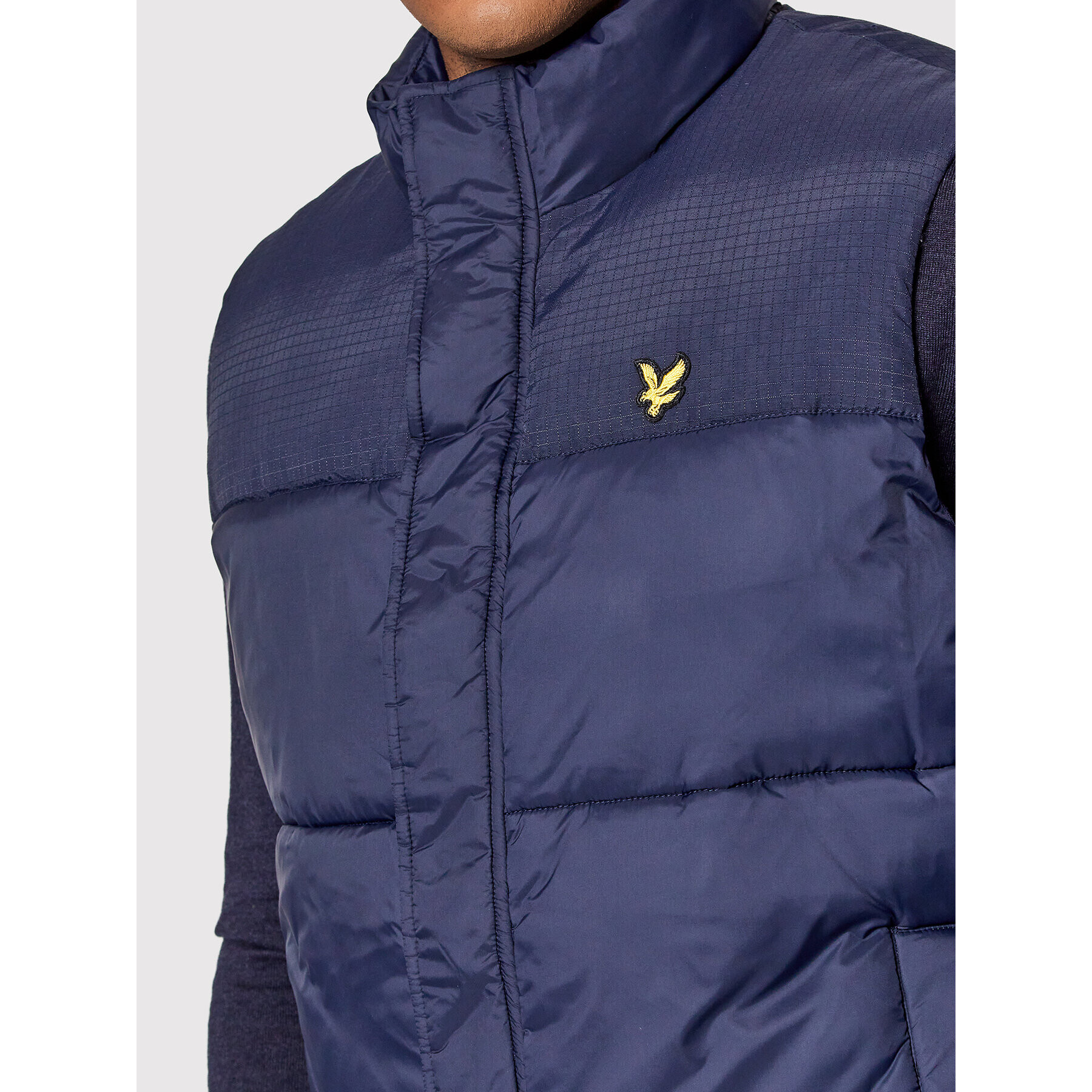 Lyle & Scott Vestă JK1349V Bleumarin Regular Fit - Pled.ro