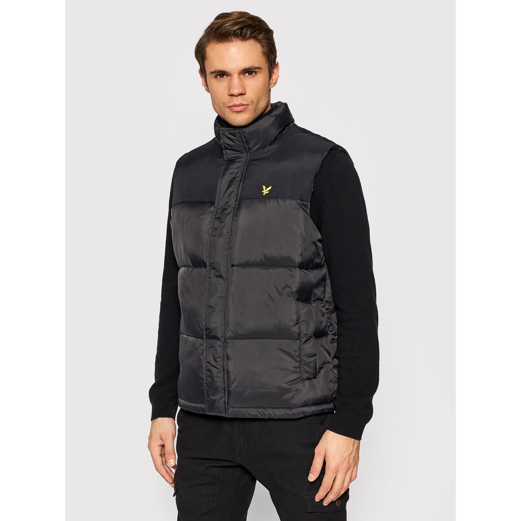 Lyle & Scott Vestă Wadded Gilet JK1349V Negru Regular Fit - Pled.ro