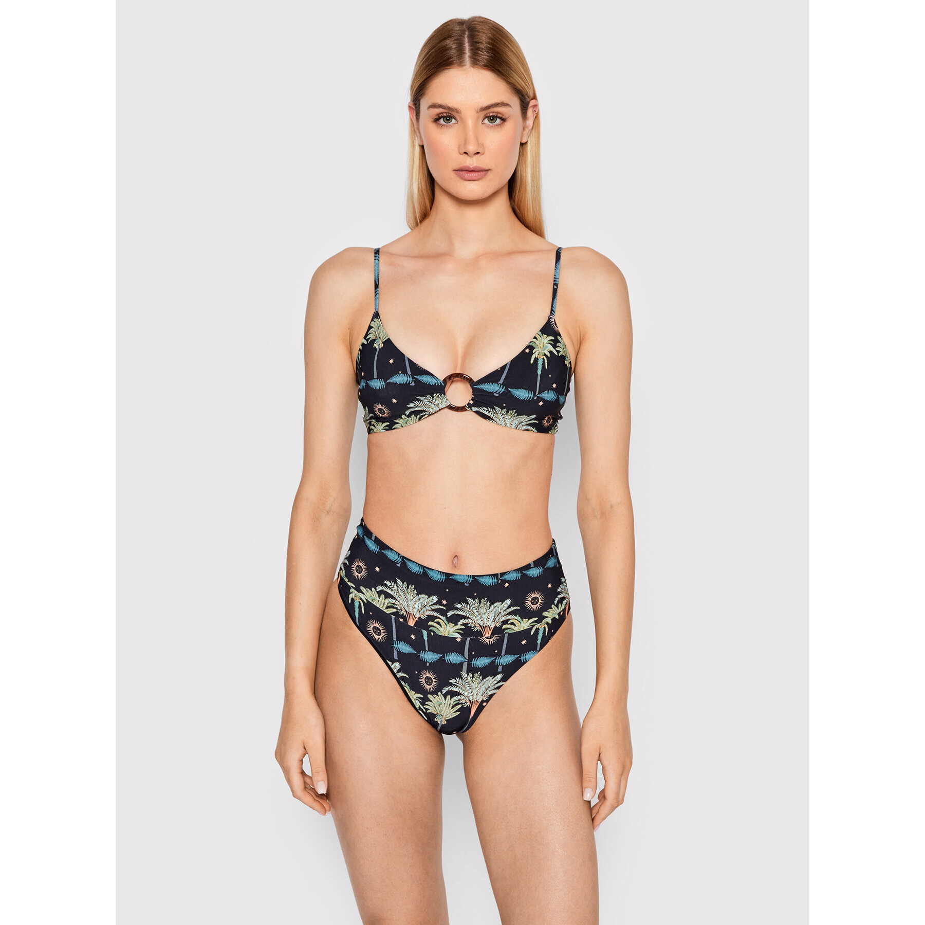 Malai Bikini partea de jos Palm Sunbeam Hella Cool B05136 Negru - Pled.ro