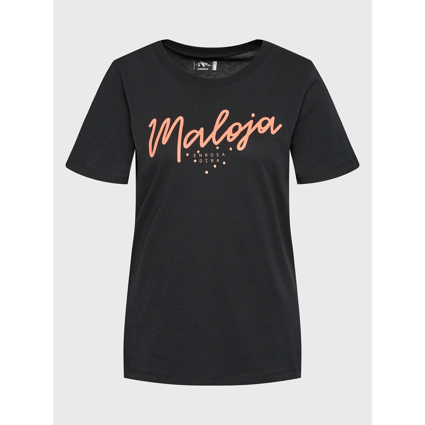 Maloja Tricou Vogelbeerem 34403-1-0817 Negru Regular Fit - Pled.ro