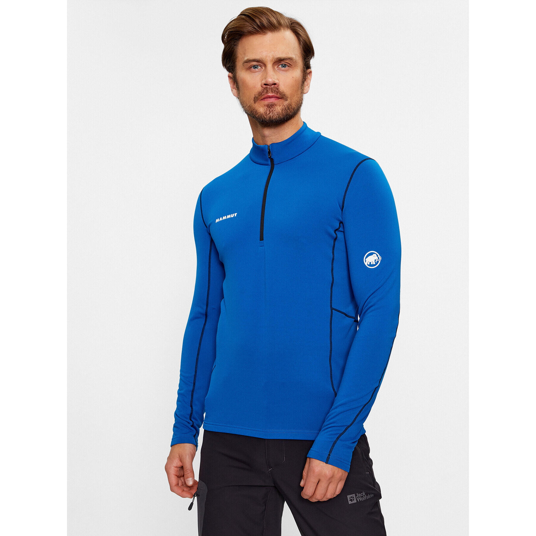 Mammut Bluză tehnică Aenergy ML Half Zip Pull 1016-01100-50381-113 Bleumarin Regular Fit - Pled.ro