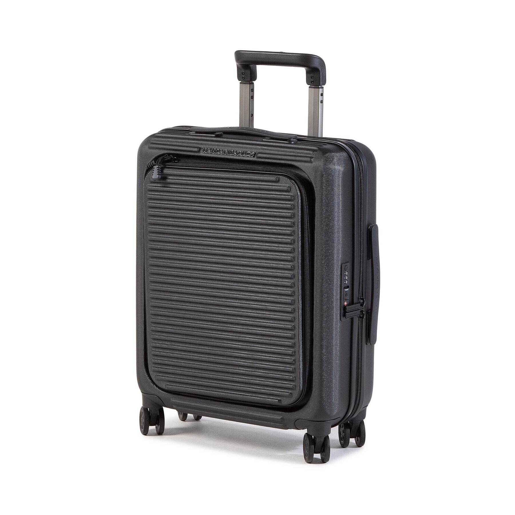 Mandarina Duck Valiză Mică Rigidă Tank Case P10FSV22 Negru - Pled.ro