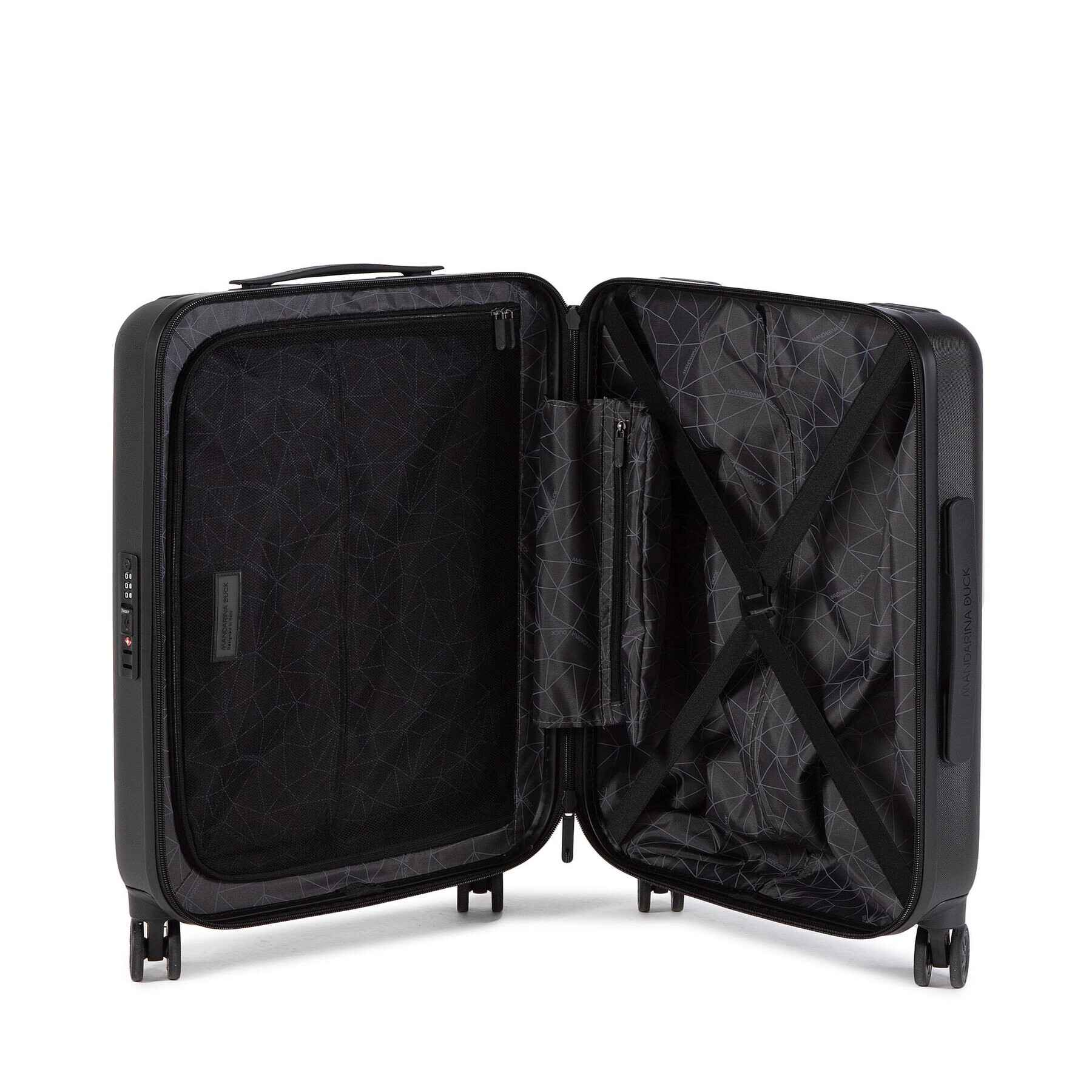 Mandarina Duck Valiză Mică Rigidă Tank Case P10FSV22 Negru - Pled.ro