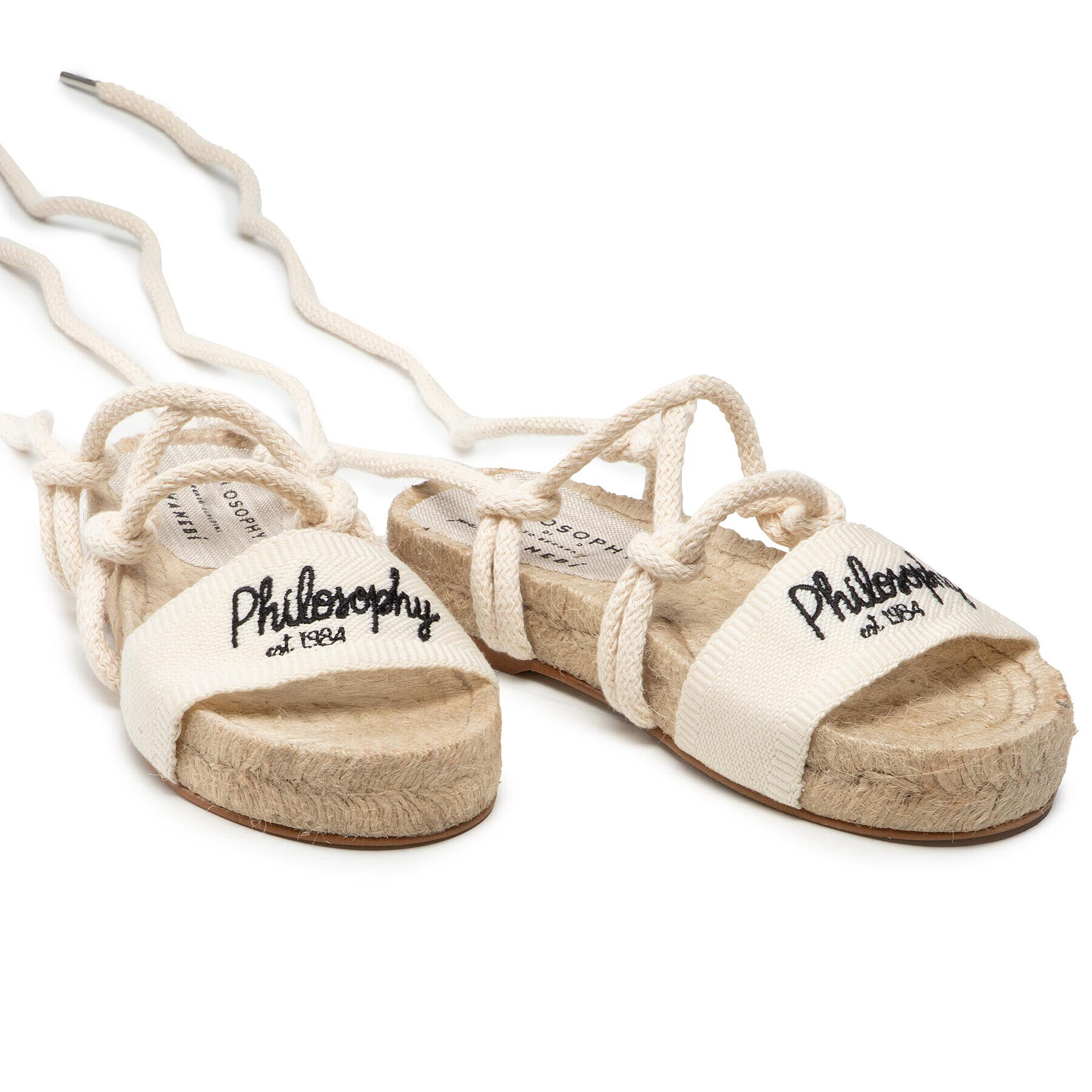 Manebi Espadrile by Philosophy Di Lorenzo Serafini 41A6302-8207-0002 Bej - Pled.ro