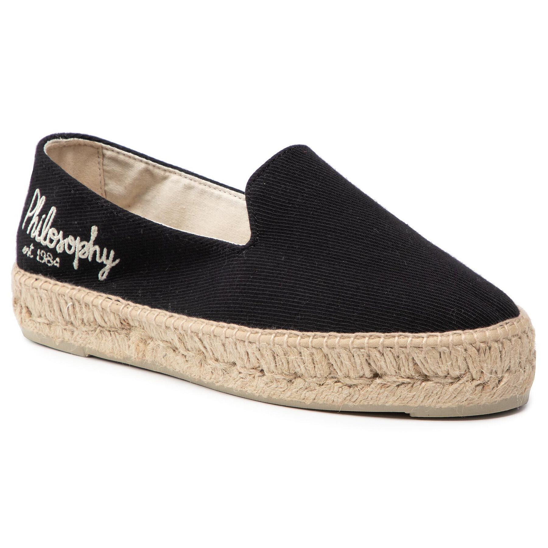 Manebi Espadrile by Philosophy Di Lorenzo Serafini 41AA6002-8204-0555 Negru - Pled.ro