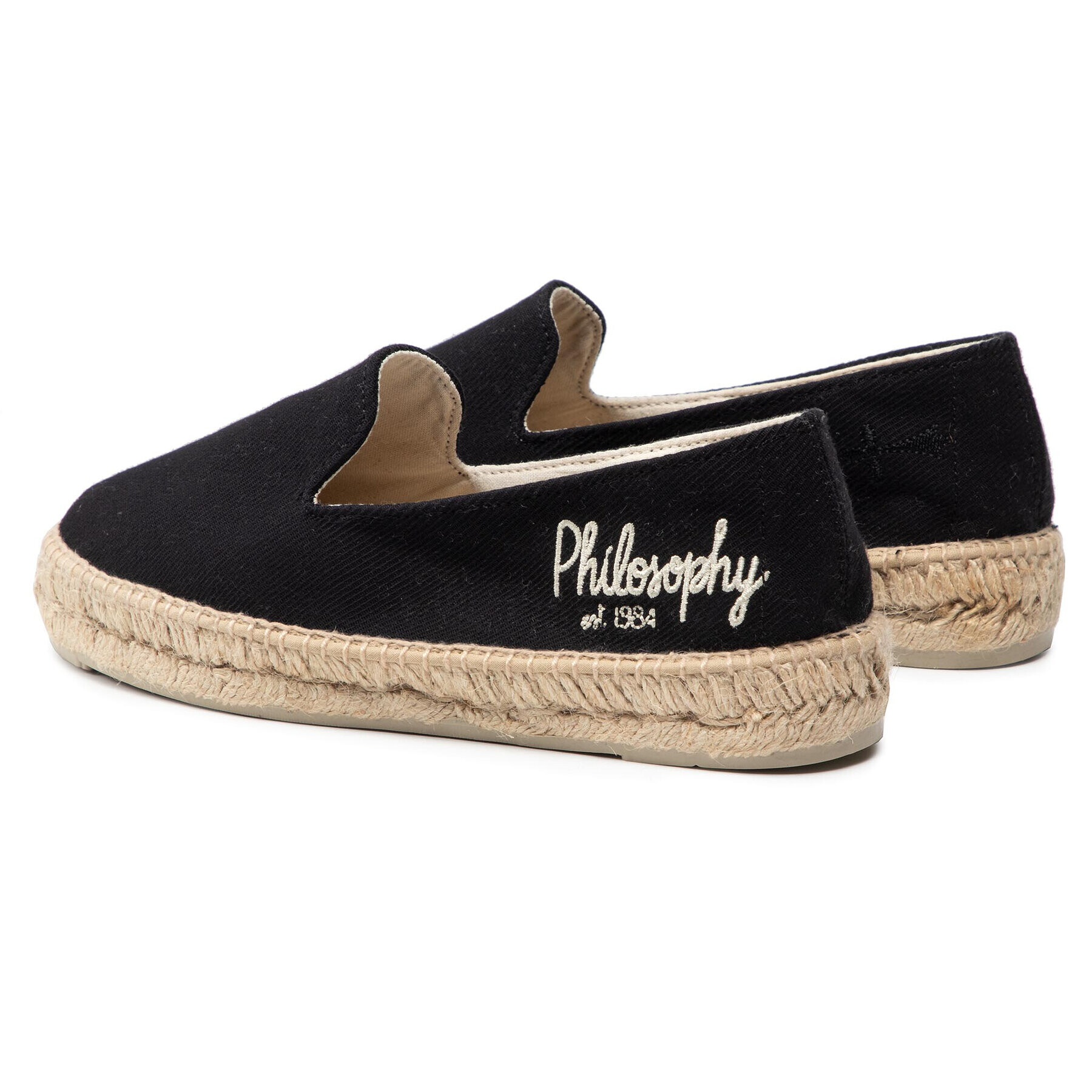 Manebi Espadrile by Philosophy Di Lorenzo Serafini 41AA6002-8204-0555 Negru - Pled.ro