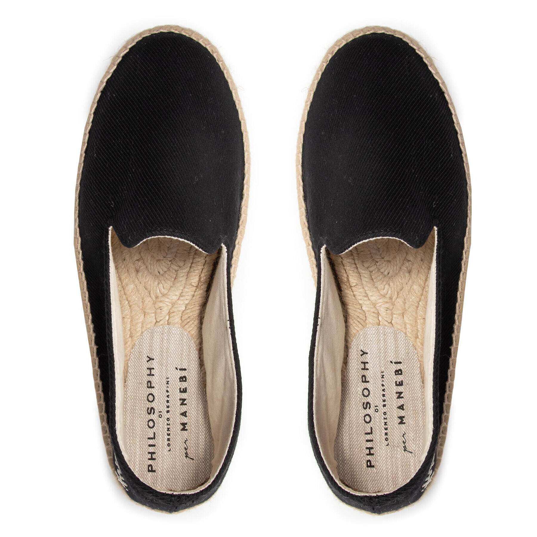 Manebi Espadrile by Philosophy Di Lorenzo Serafini 41AA6002-8204-0555 Negru - Pled.ro