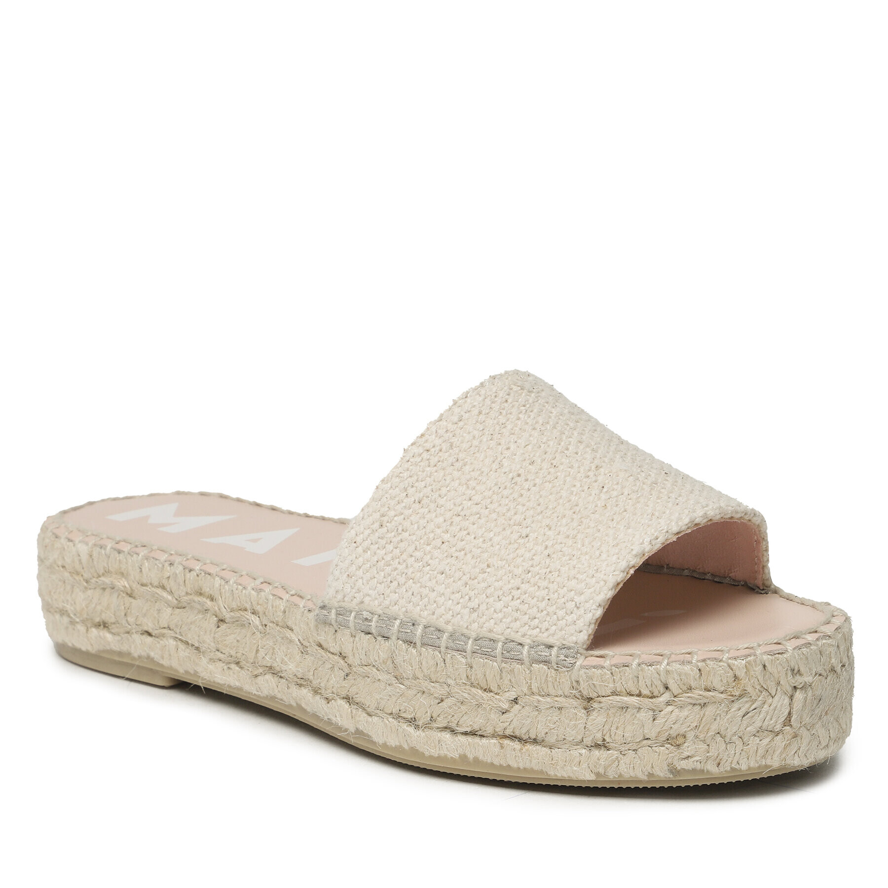 Manebi Espadrile Coarse Woven Canvas Double Sole Slides G 5.0 DS Bej - Pled.ro