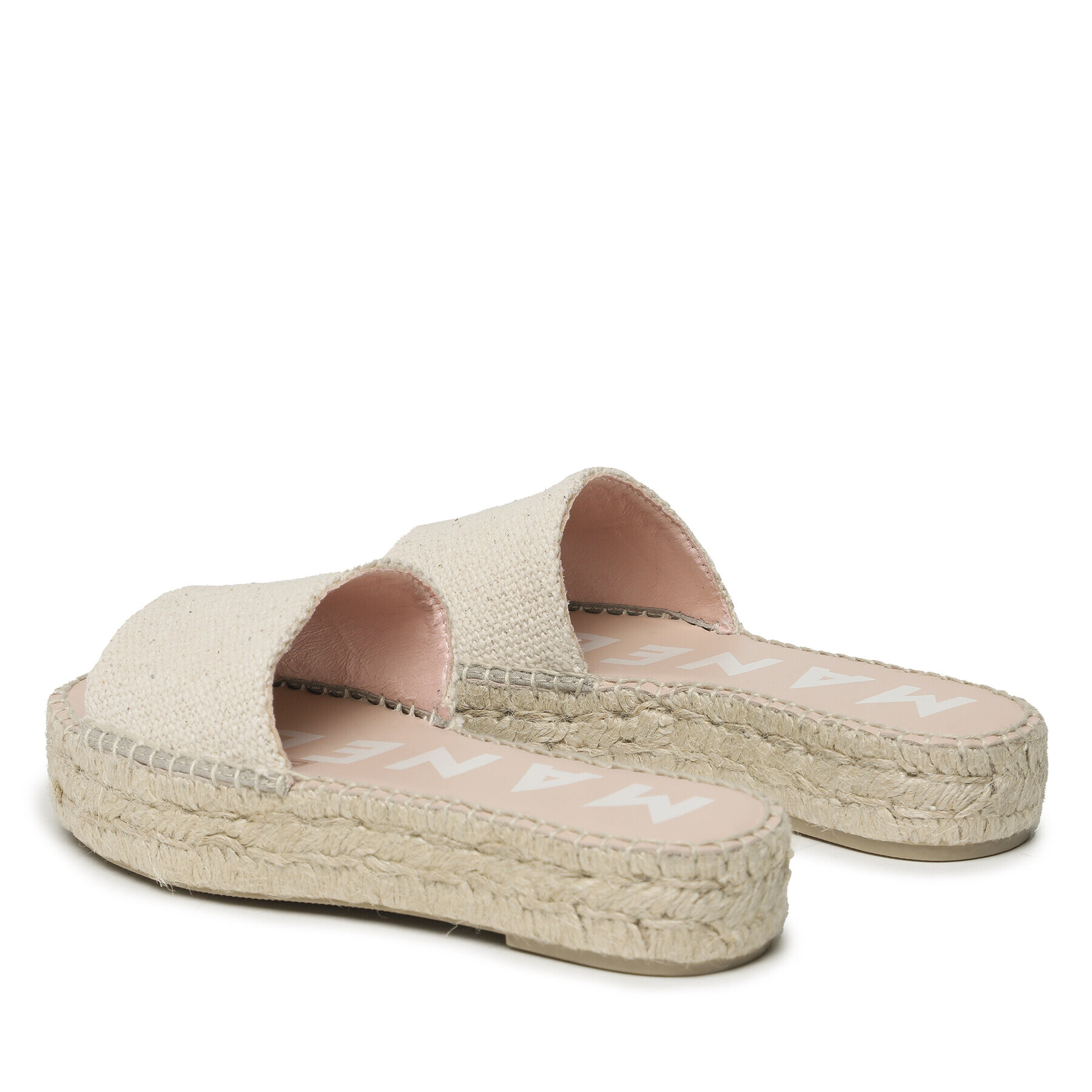 Manebi Espadrile Coarse Woven Canvas Double Sole Slides G 5.0 DS Bej - Pled.ro