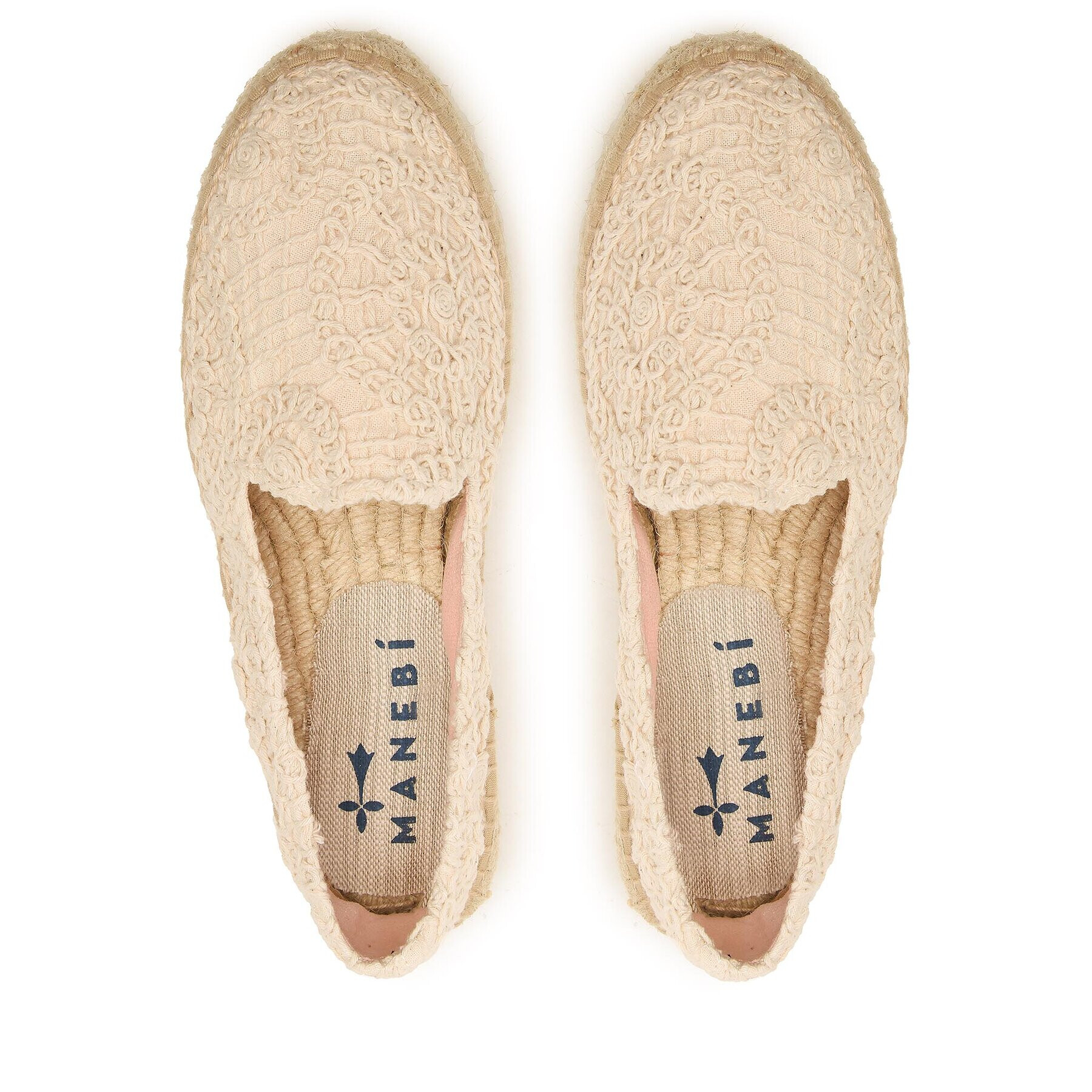 Manebi Espadrile Double Sole Espadrilles G 4.3 D0 Bej - Pled.ro