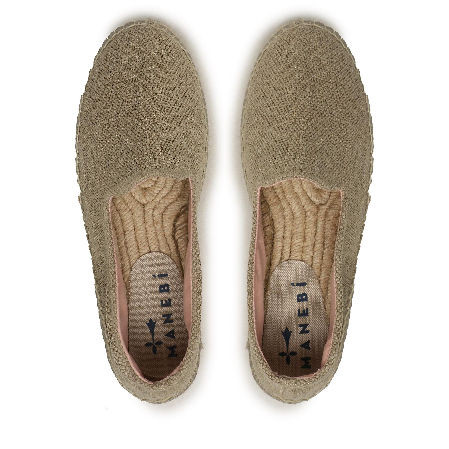 Manebi Espadrile Flat Espadrilles O 7.1 NO Bej - Pled.ro