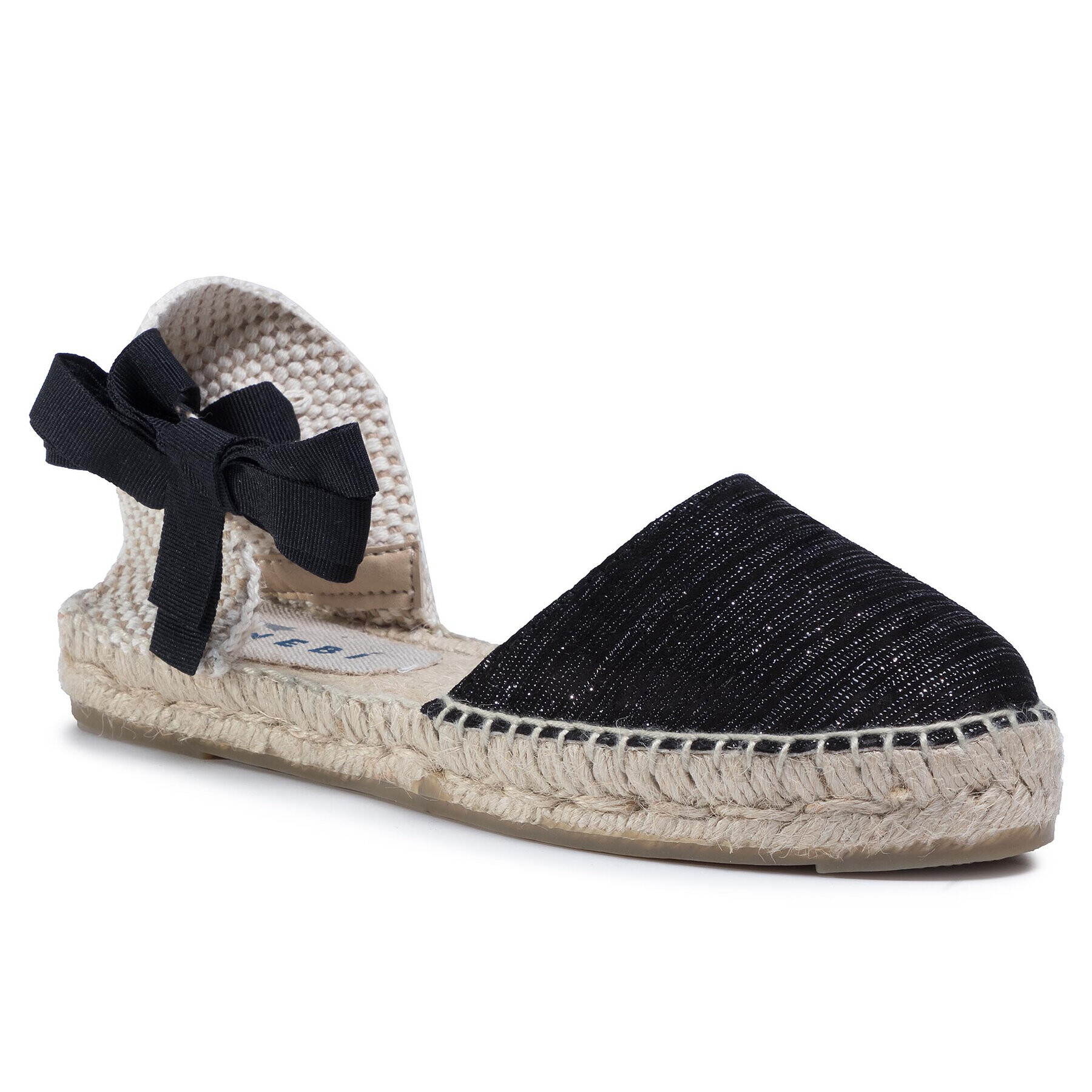 Manebi Espadrile Flat Valenciana G 0.1 P0 Negru - Pled.ro