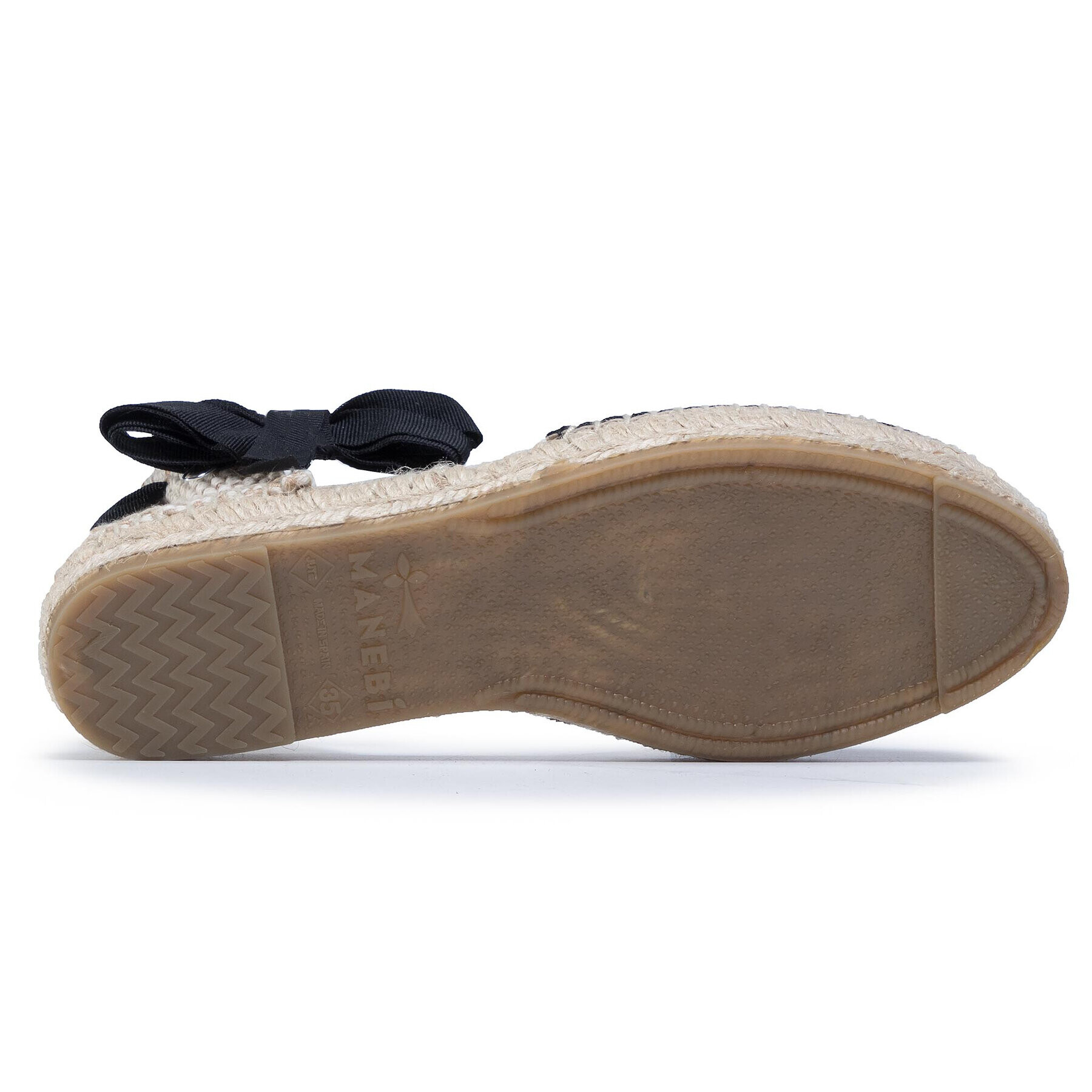 Manebi Espadrile Flat Valenciana G 0.1 P0 Negru - Pled.ro