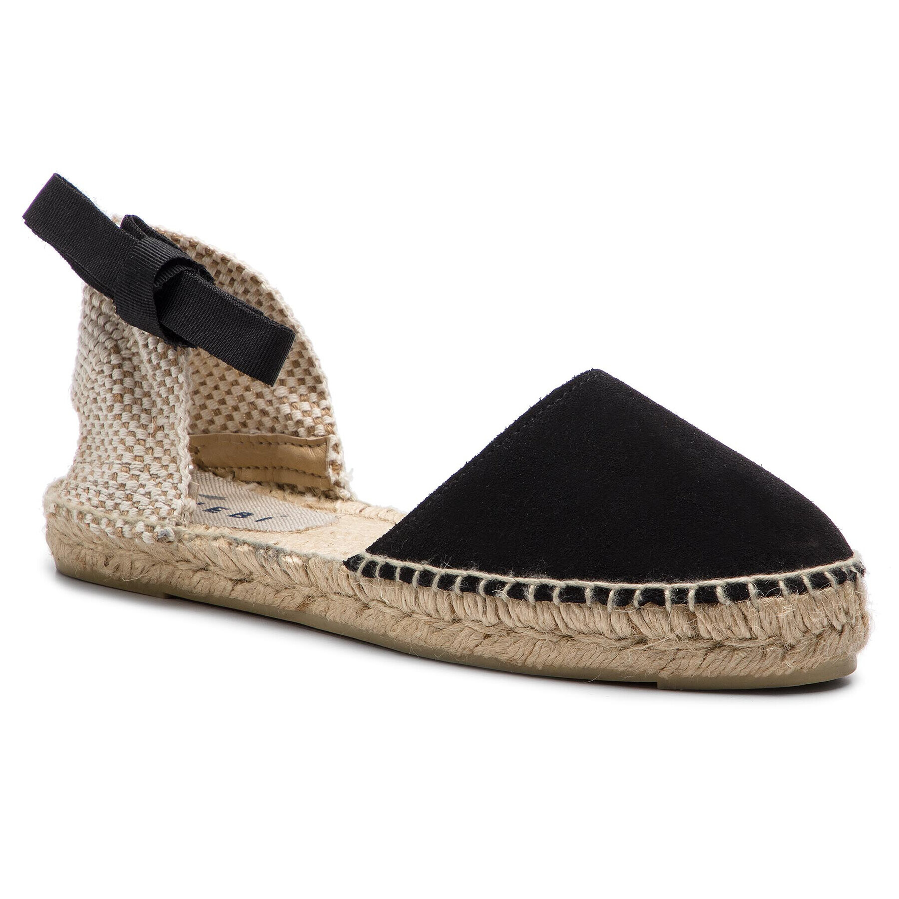 Manebi Espadrile Flat Valenciana K 1.0 P0 Negru - Pled.ro