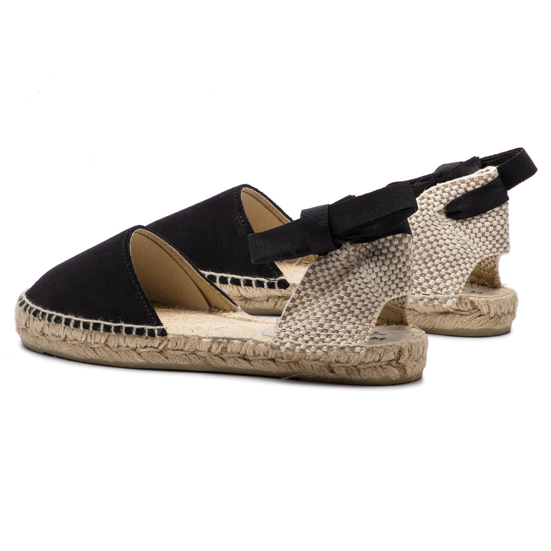 Manebi Espadrile Flat Valenciana K 1.0 P0 Negru - Pled.ro