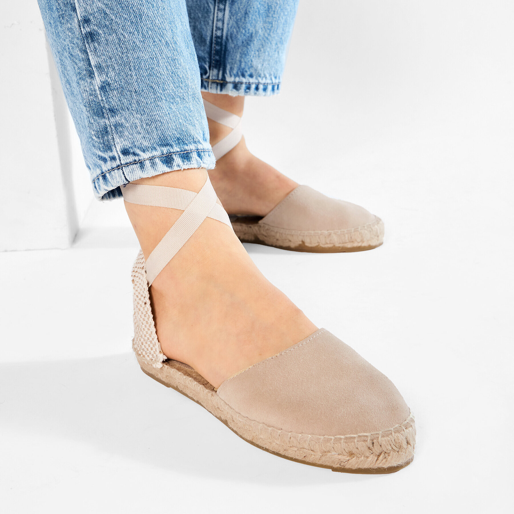 Manebi Espadrile Flat Valenciana K 1.1 P0 Bej - Pled.ro