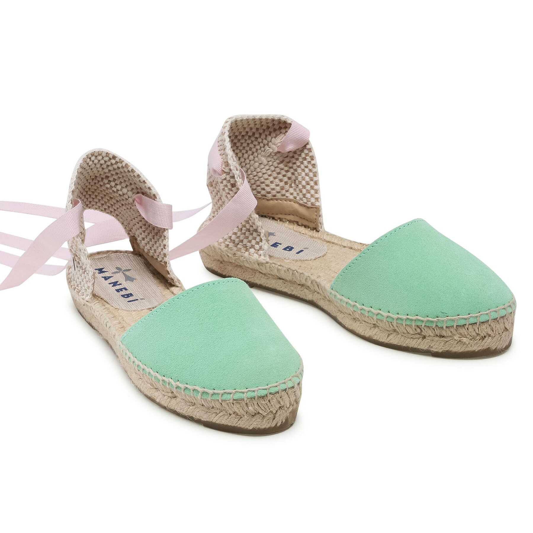 Manebi Espadrile Flat Valenciana M 3.1 P0 Verde - Pled.ro