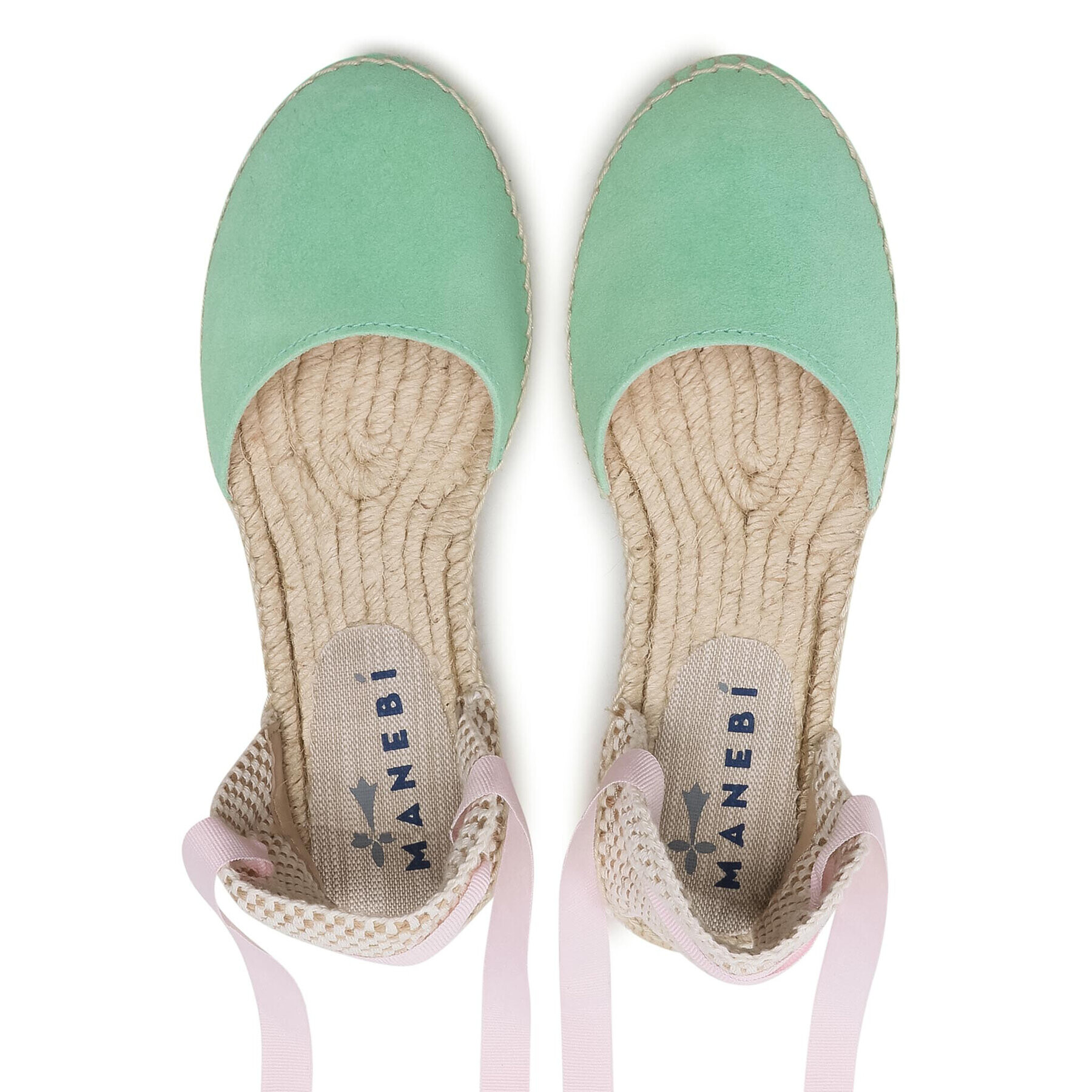 Manebi Espadrile Flat Valenciana M 3.1 P0 Verde - Pled.ro