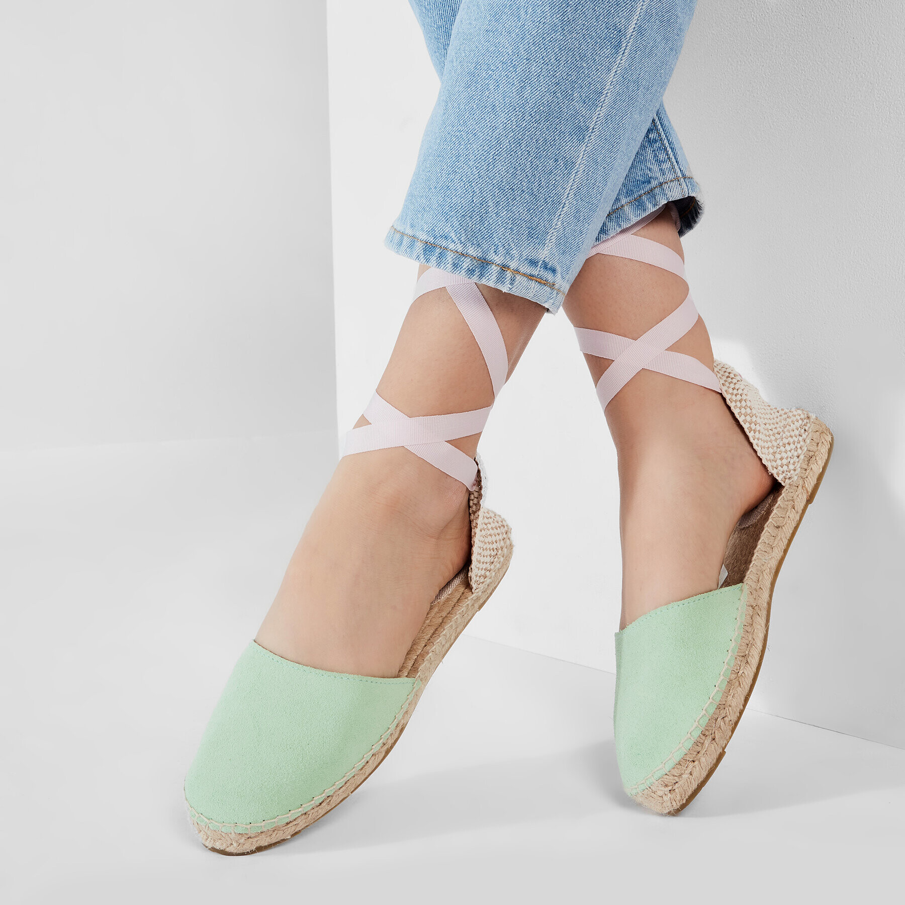 Manebi Espadrile Flat Valenciana M 3.1 P0 Verde - Pled.ro