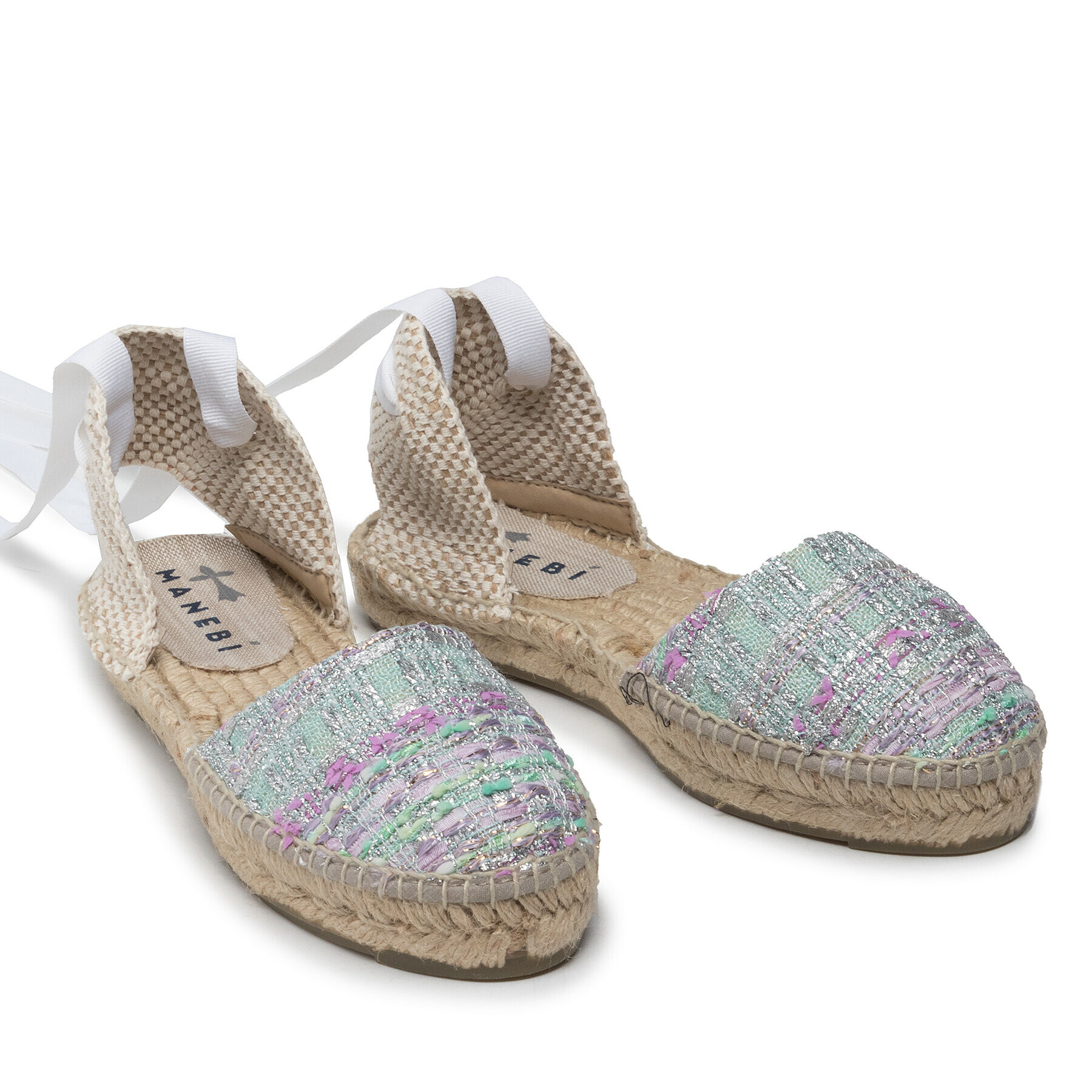 Manebi Espadrile Flat Valenciana T 1.6 P0 Verde - Pled.ro