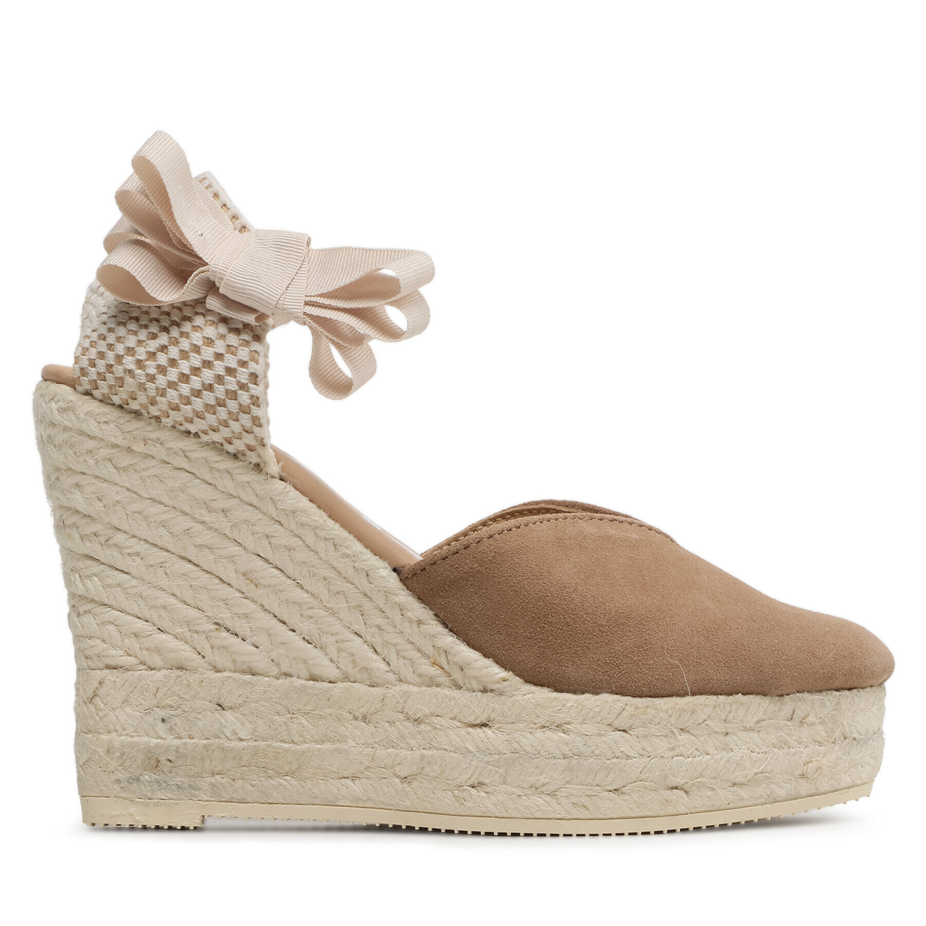 Manebi Espadrile Heart-Shaped Wedge Espadrilles W 1.9 WH Maro - Pled.ro