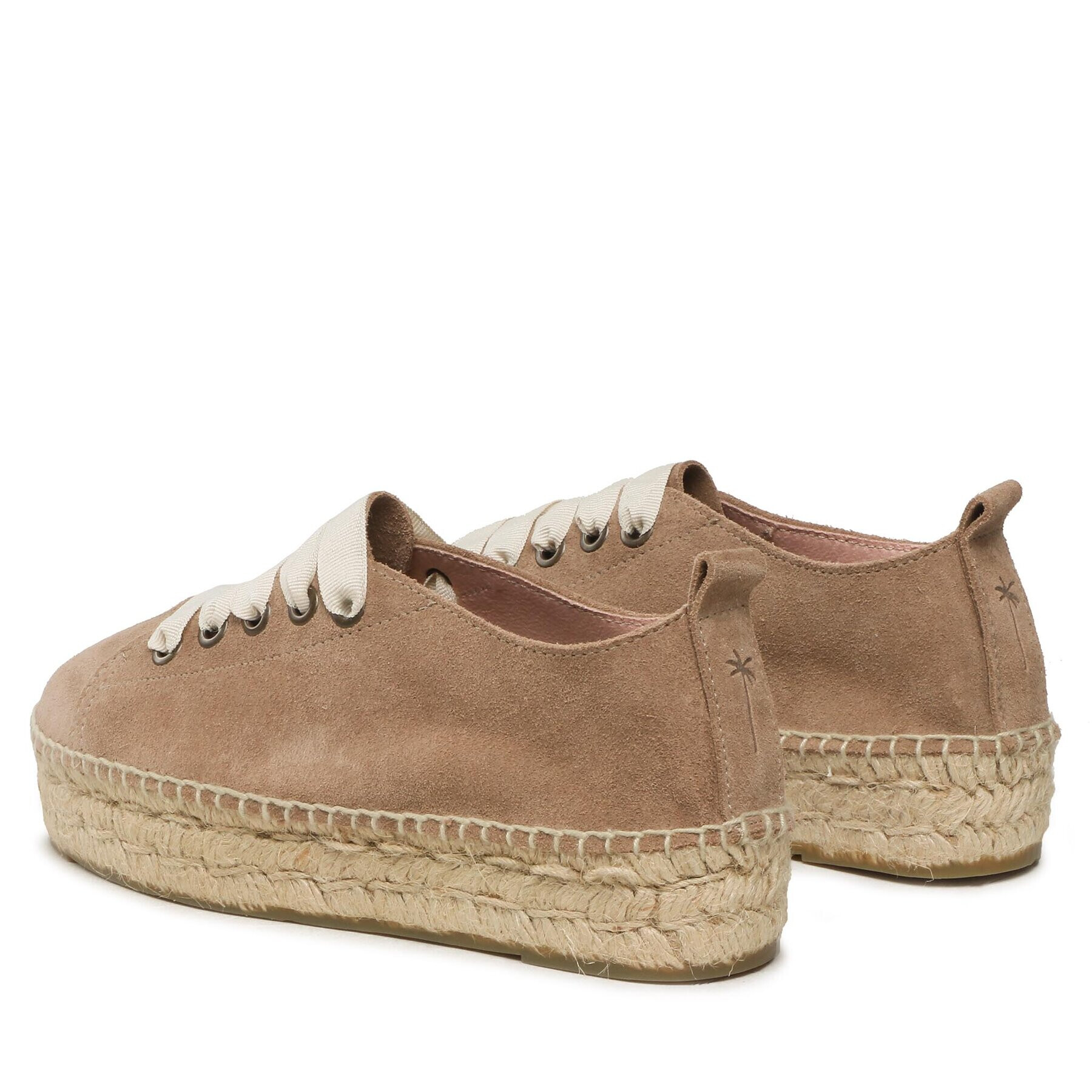 Manebi Espadrile Lace-Up Espadrilles W 1.9 E0 Bej - Pled.ro