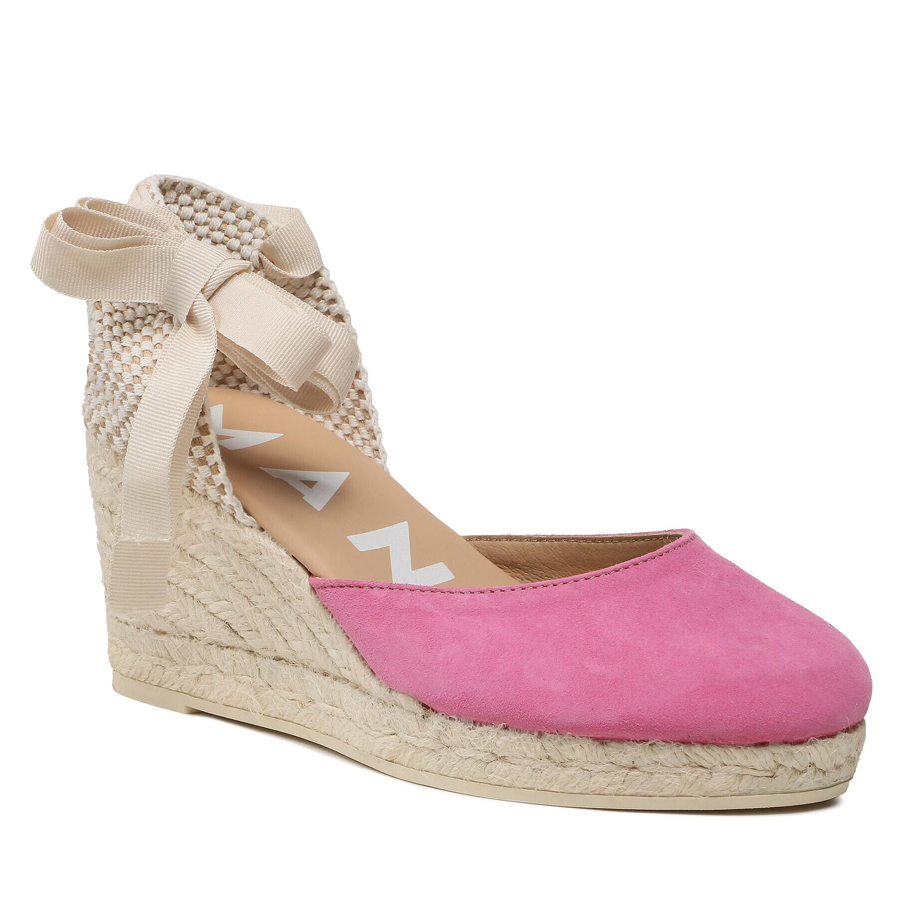 Manebi Espadrile Low Wedge Espadrilles R 1.0 WL Roz - Pled.ro