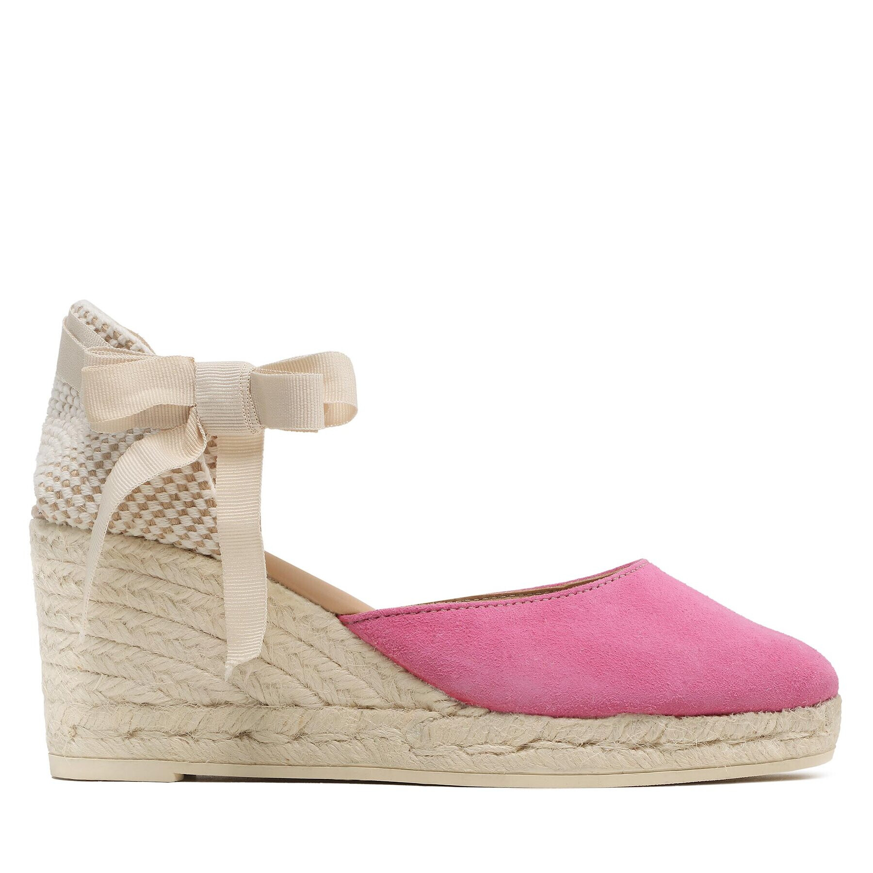 Manebi Espadrile Low Wedge Espadrilles R 1.0 WL Roz - Pled.ro