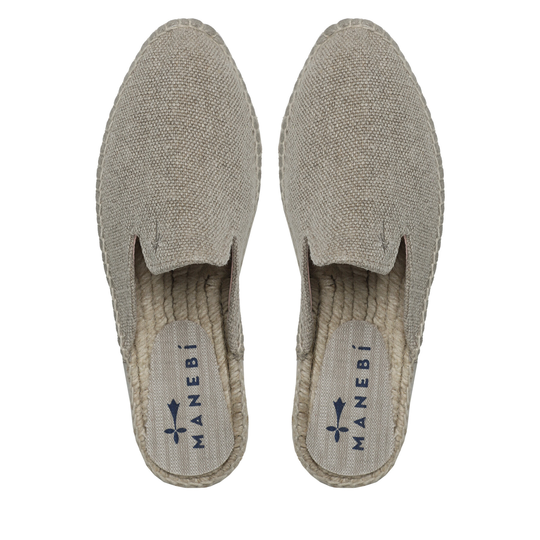 Manebi Espadrile Mules O 7.1 M0 Bej - Pled.ro