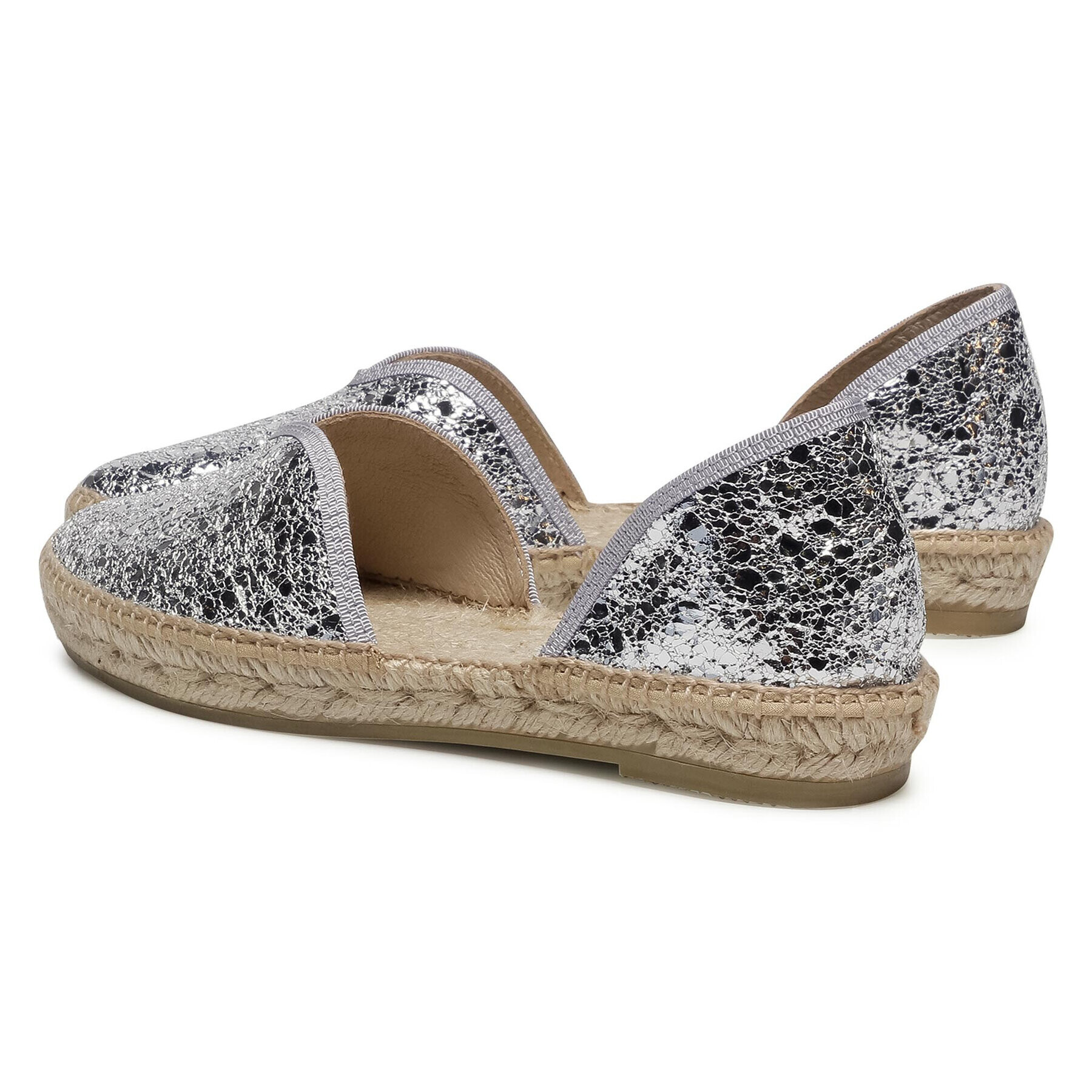 Manebi Espadrile Open-Side Flats G 0.3 O0 Argintiu - Pled.ro