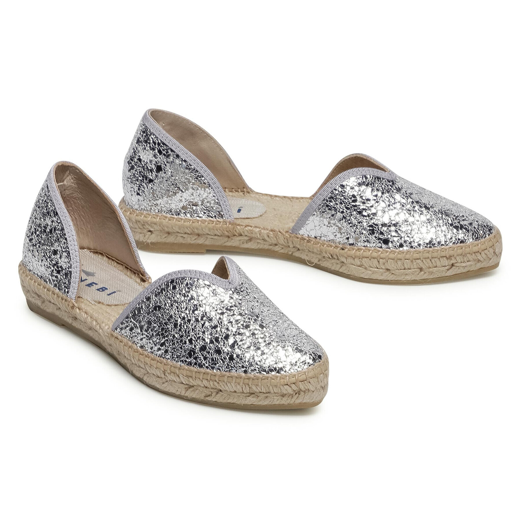 Manebi Espadrile Open-Side Flats G 0.3 O0 Argintiu - Pled.ro