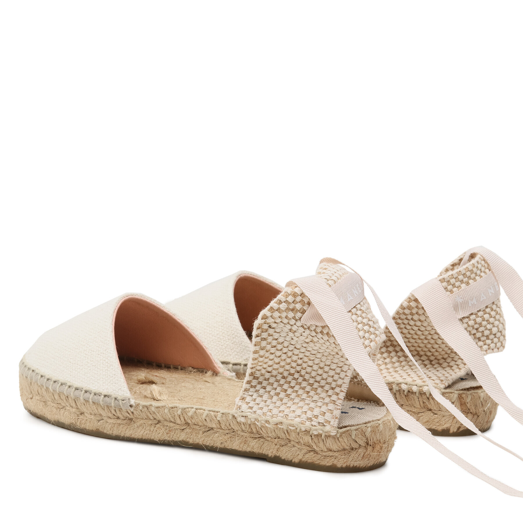 Manebi Espadrile Organic Hemp Flat Valenciana Espadrilles O 7.0 P0 Écru - Pled.ro