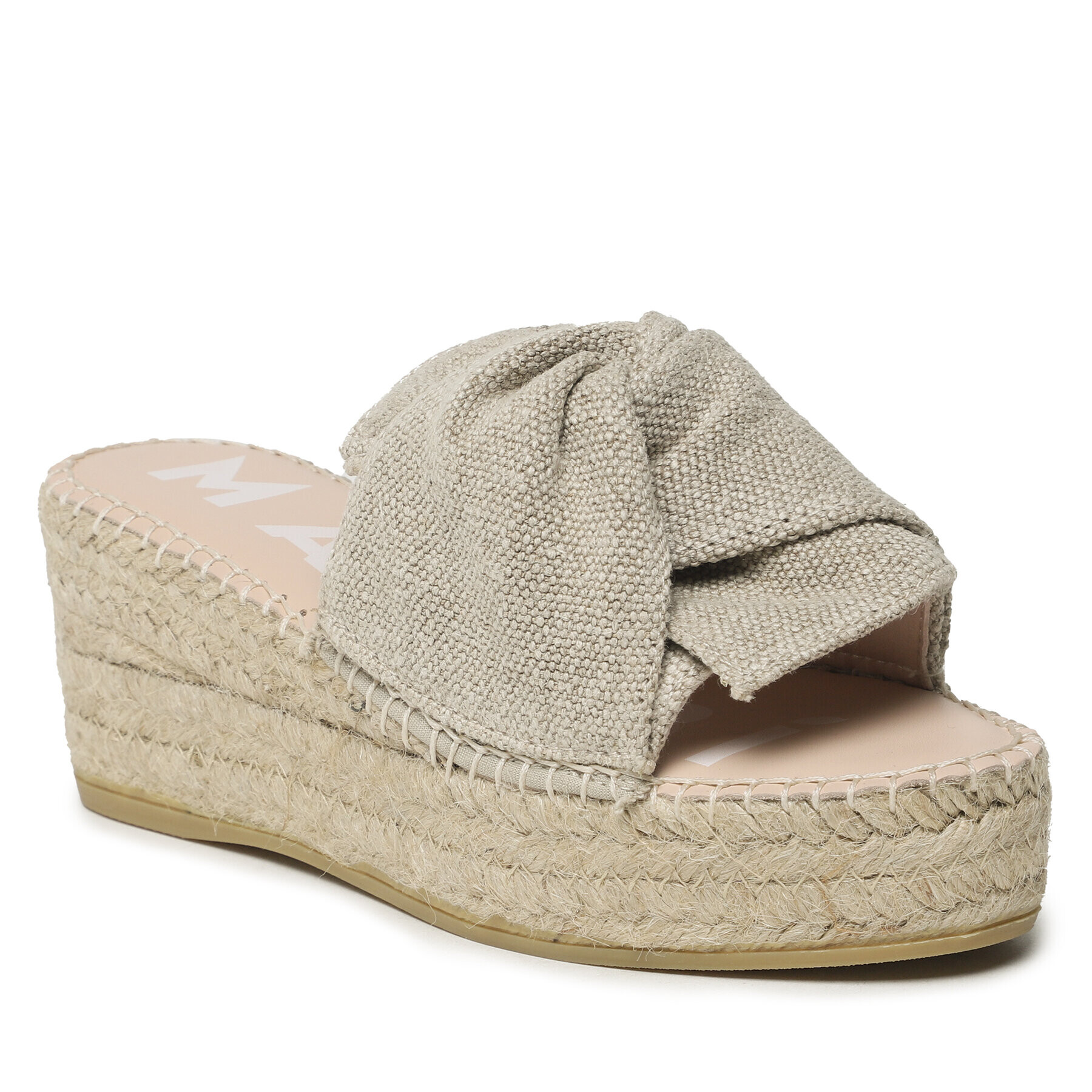 Manebi Espadrile Platforms With Knot O 7.1 WK Bej - Pled.ro