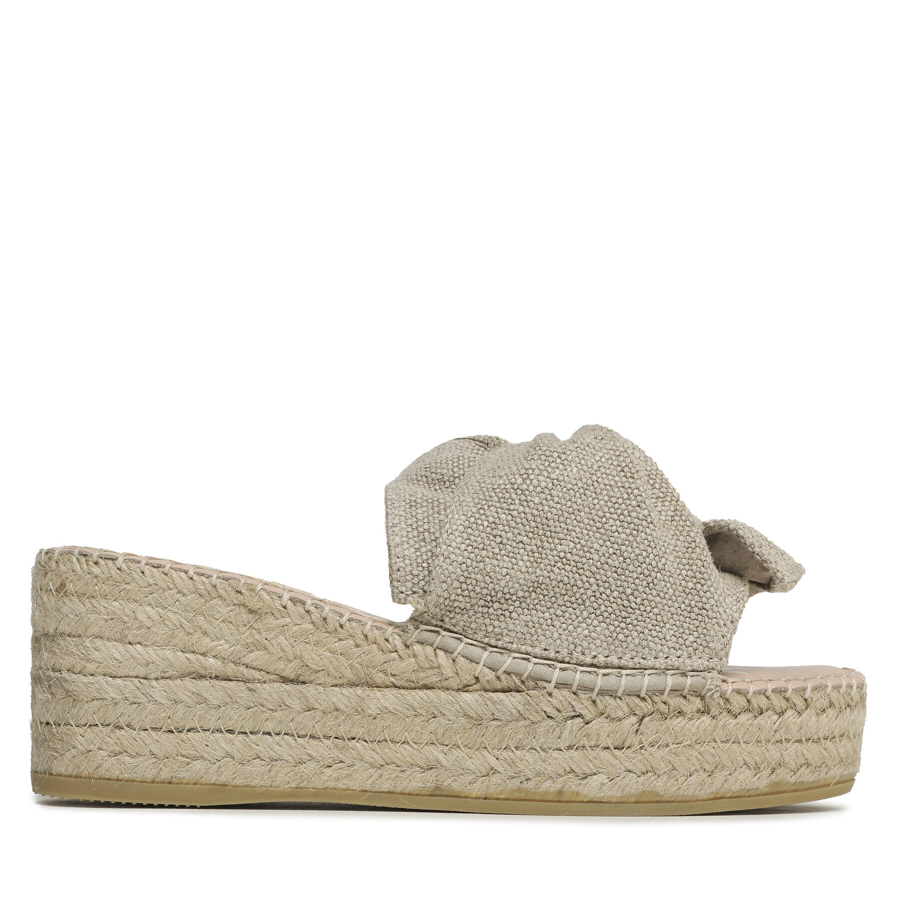 Manebi Espadrile Platforms With Knot O 7.1 WK Bej - Pled.ro