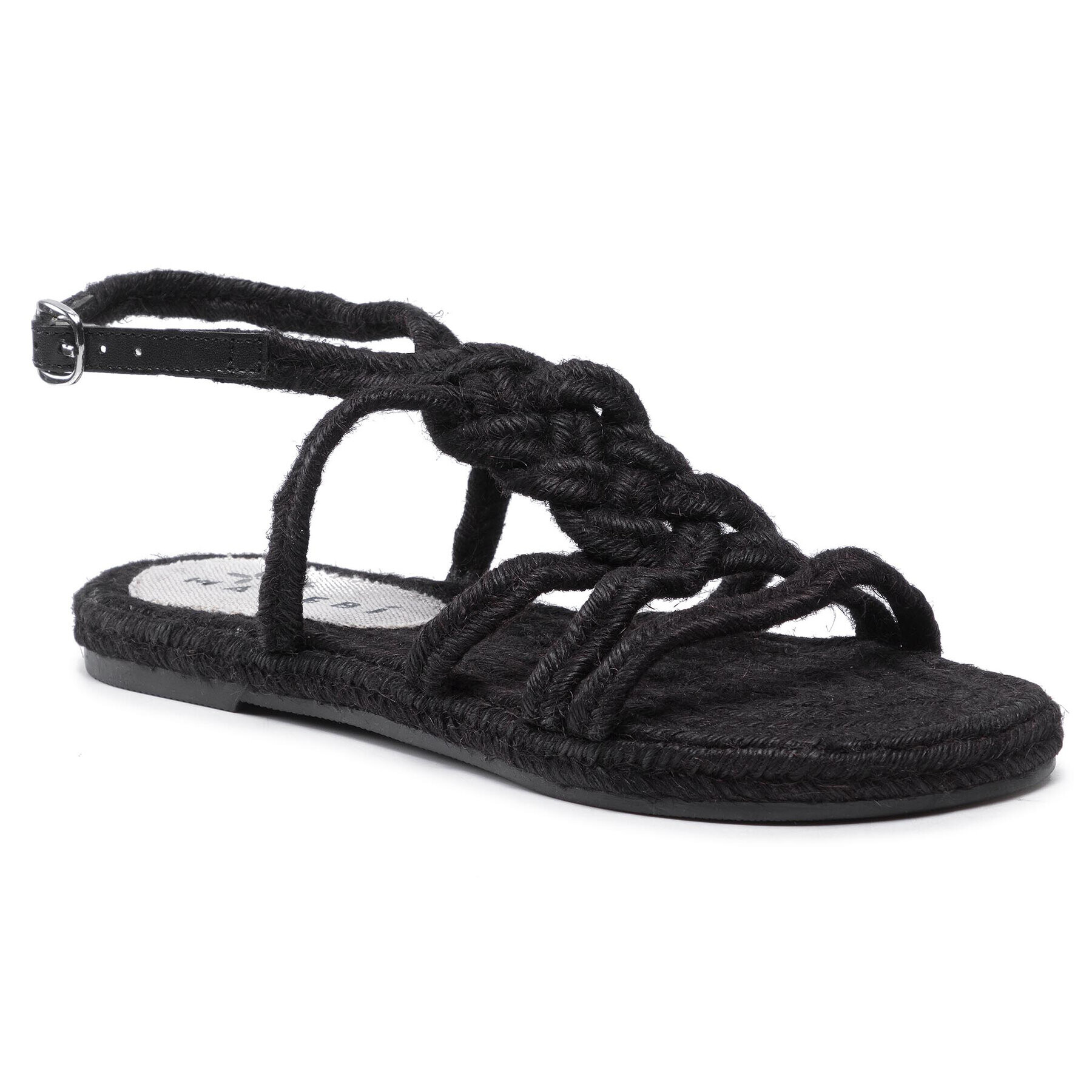 Manebi Espadrile Rope Sandals F 7.6 Y0 Negru - Pled.ro