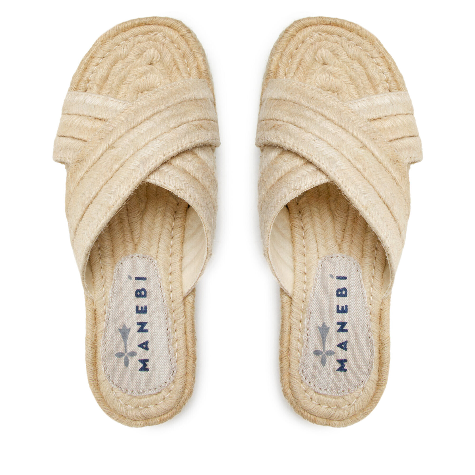 Manebi Espadrile Rope Sandals S 2.7 Y0 Bej - Pled.ro