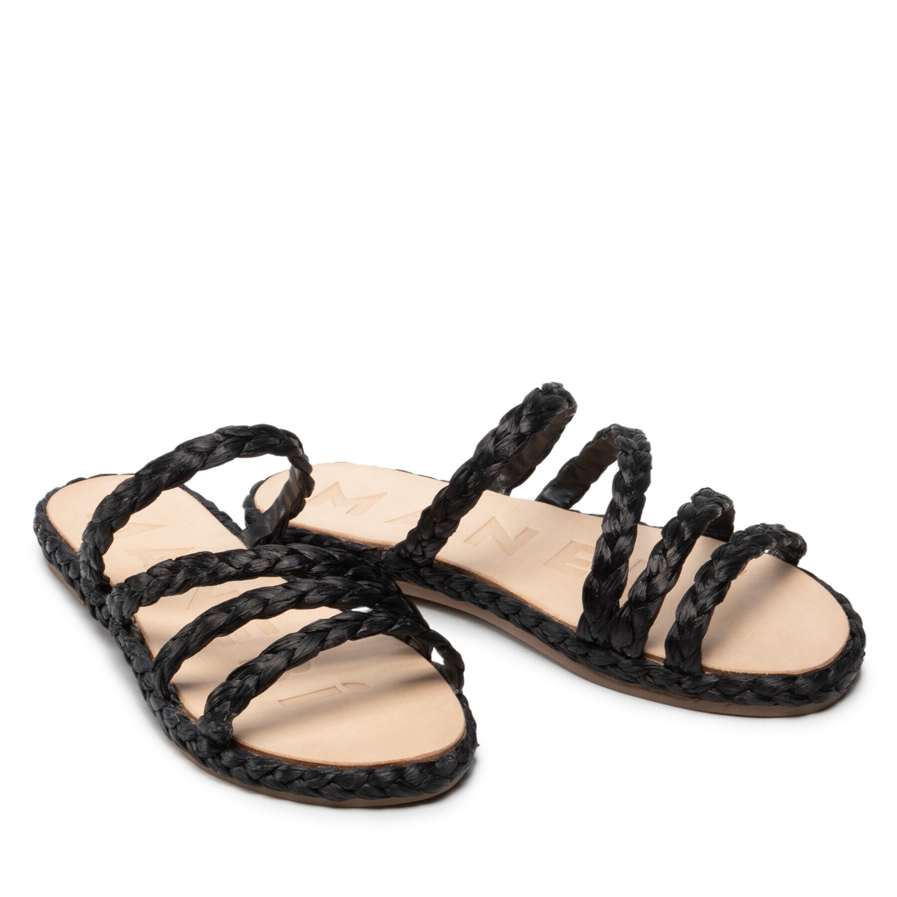 Manebi Espadrile Rope Sandals S 3.7 Y0 Negru - Pled.ro