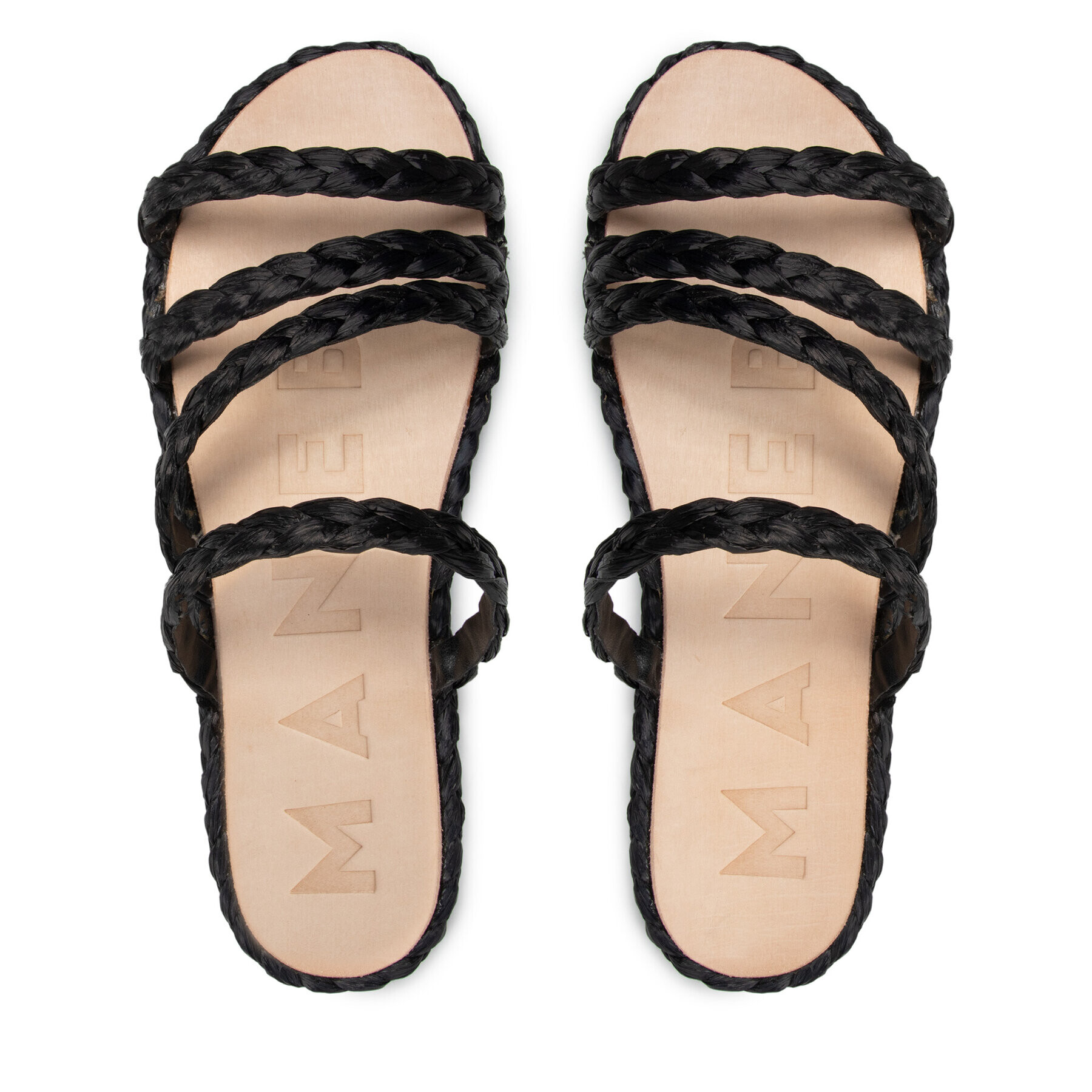 Manebi Espadrile Rope Sandals S 3.7 Y0 Negru - Pled.ro