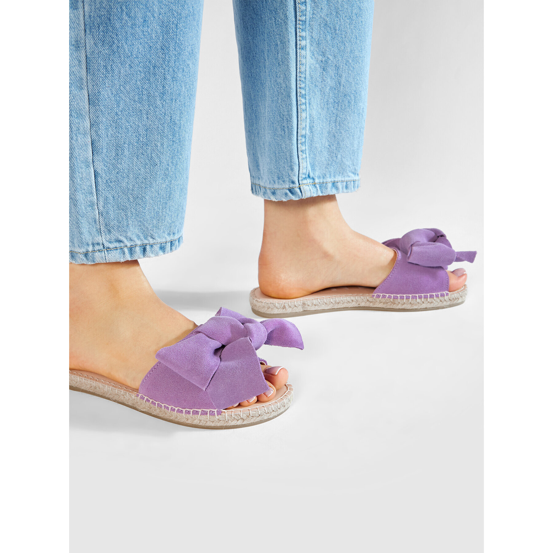 Manebi Espadrile Sadals With Bow M 3.8 J0 Violet - Pled.ro