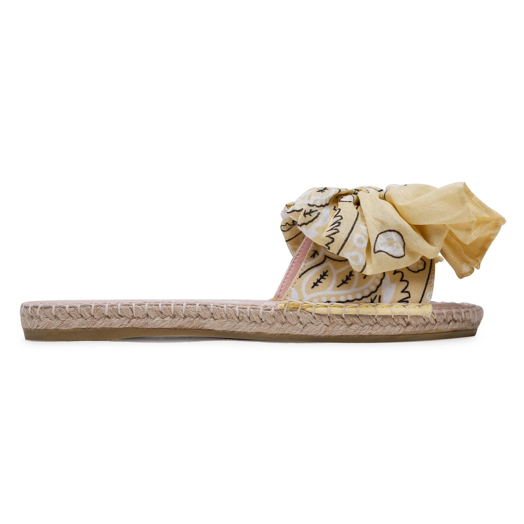 Manebi Espadrile Sandals With Bow G 5.7 J0 Galben - Pled.ro