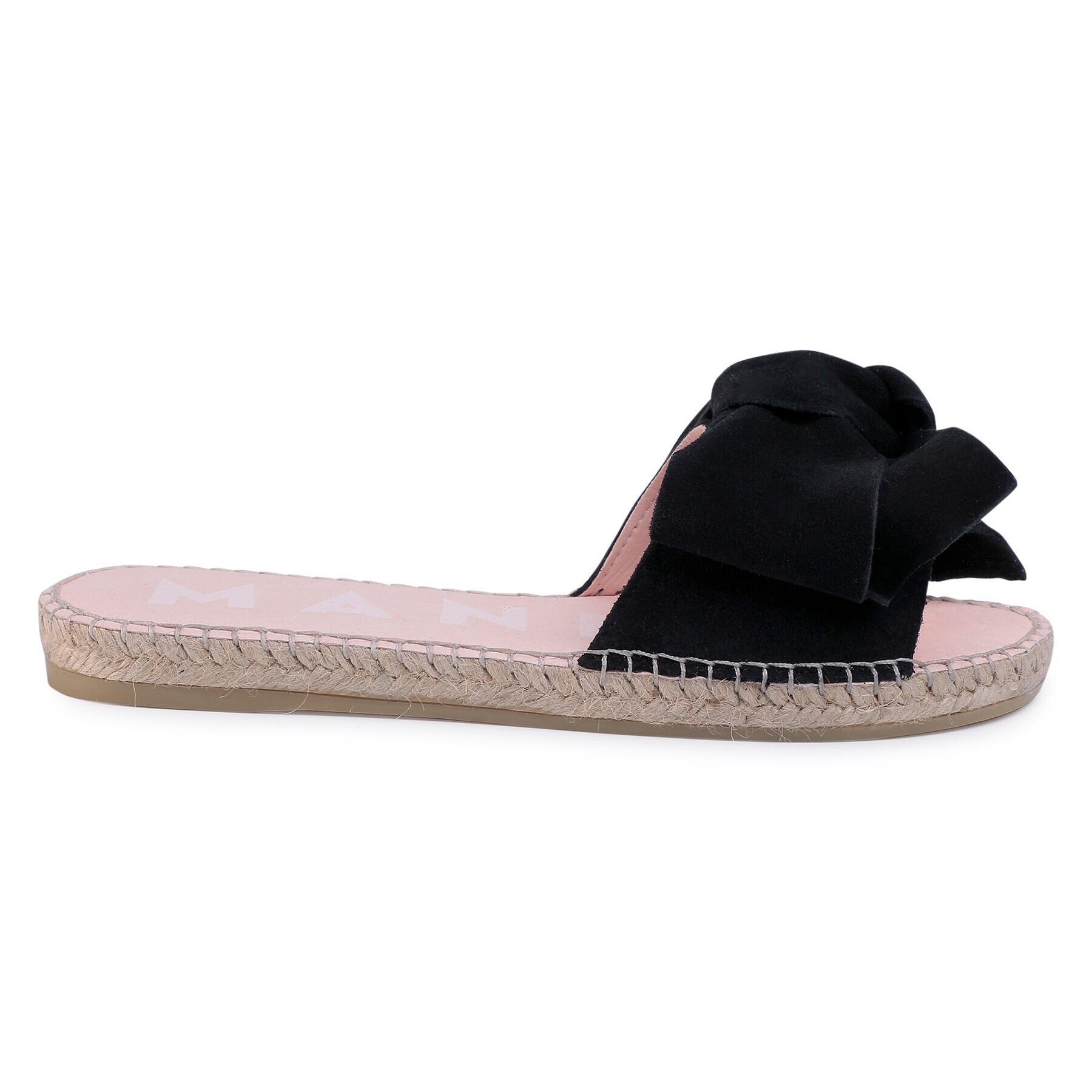 Manebi Espadrile Sandals With Bow K 1.0 J0 Negru - Pled.ro