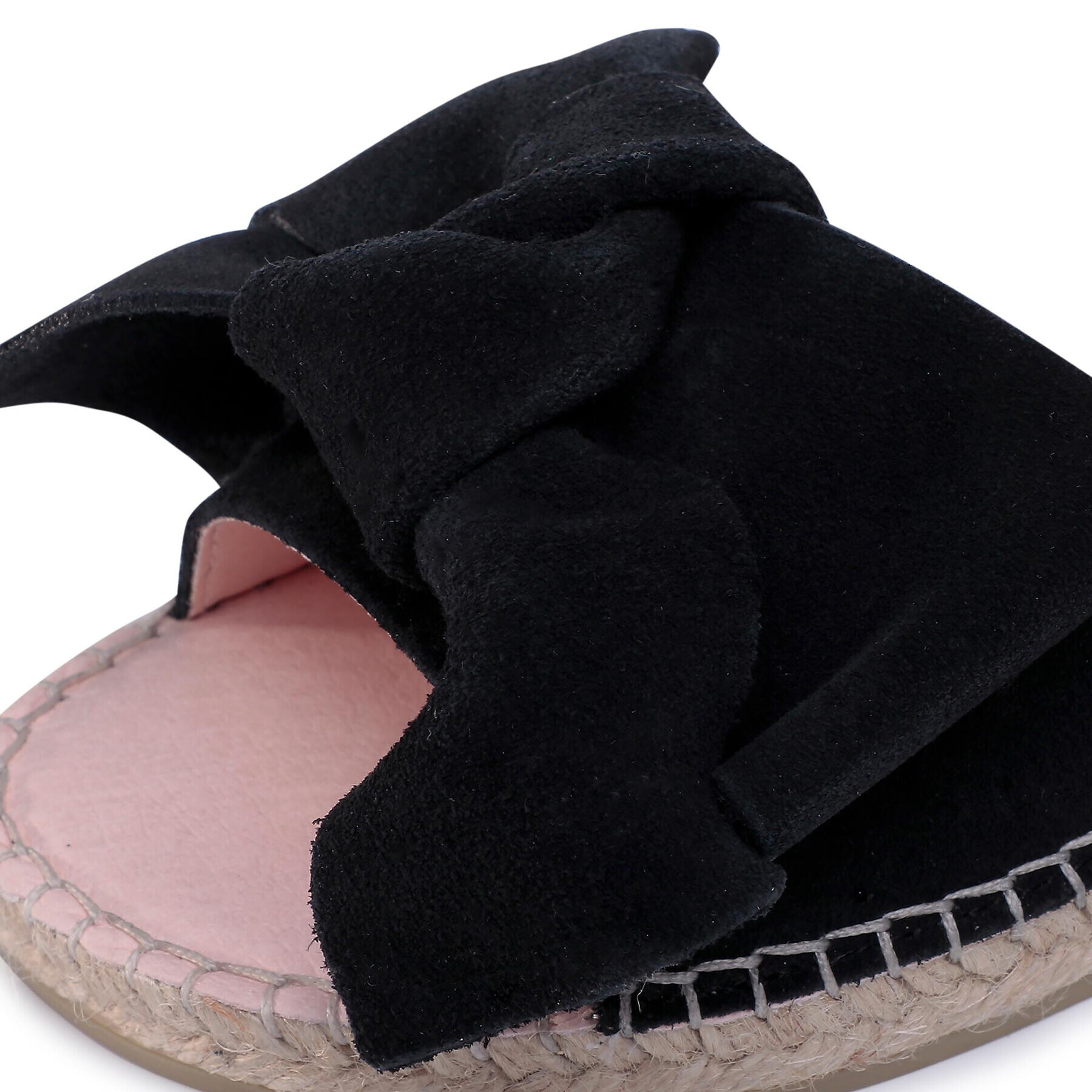 Manebi Espadrile Sandals With Bow K 1.0 J0 Negru - Pled.ro