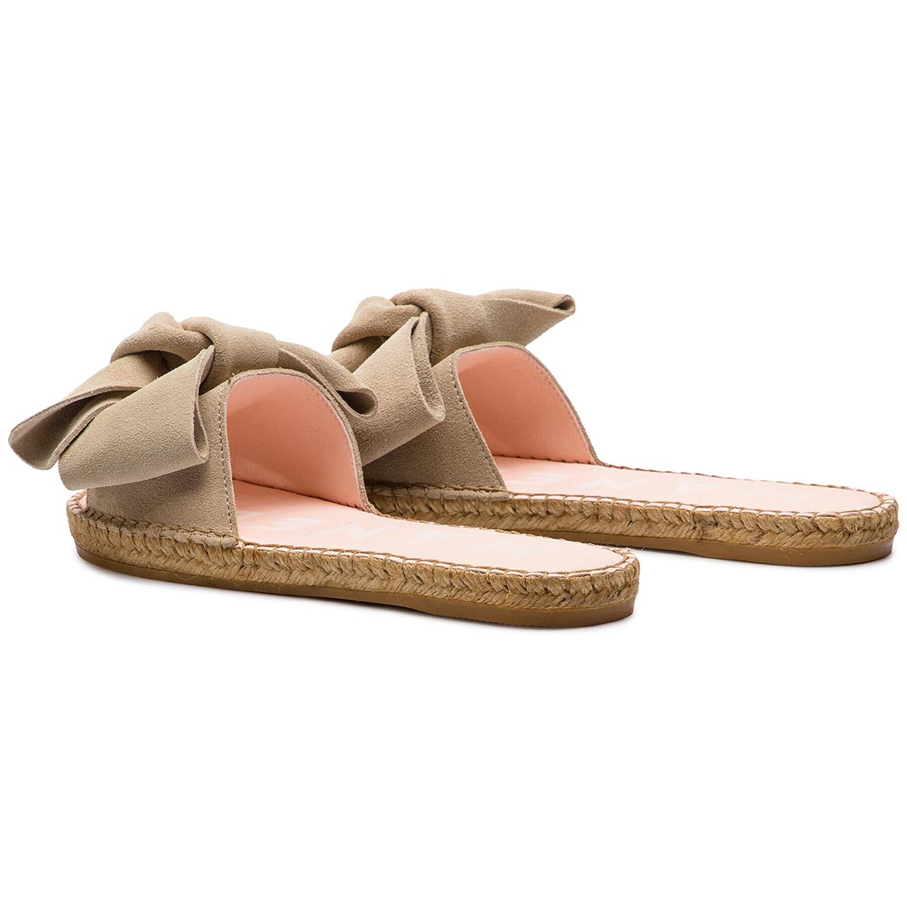 Manebi Espadrile Sandals With Bow K 1.1 J0 Bej - Pled.ro