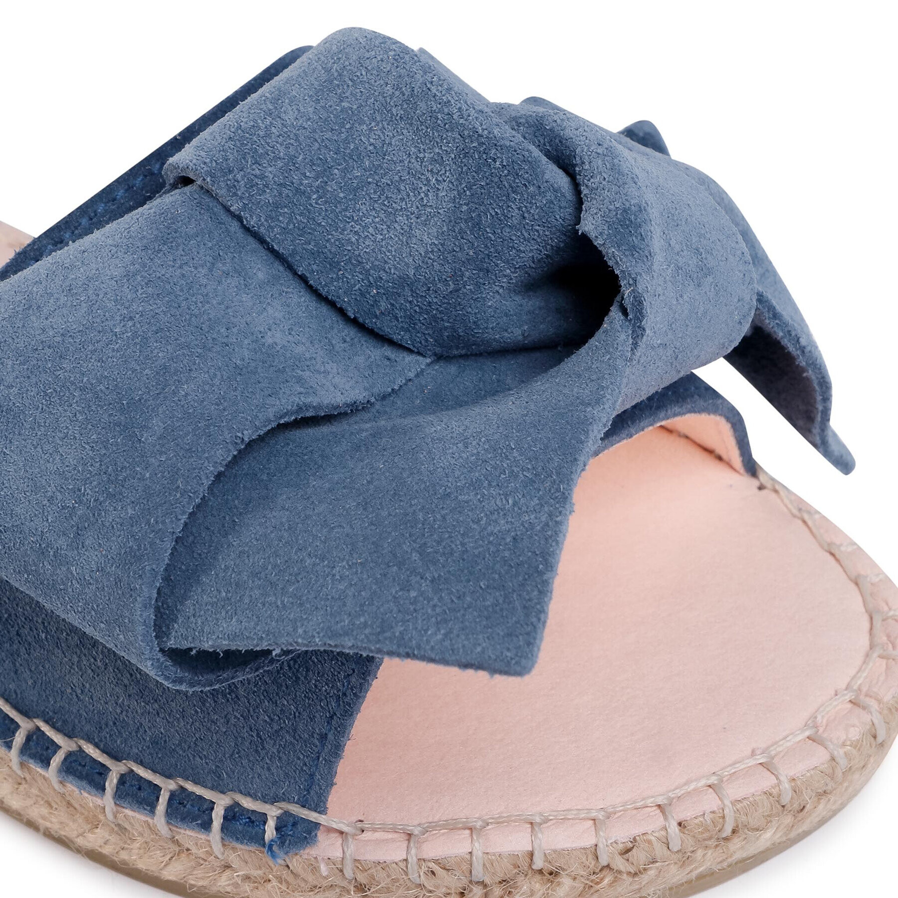 Manebi Espadrile Sandals With Bow K 1.3 J0 Albastru - Pled.ro