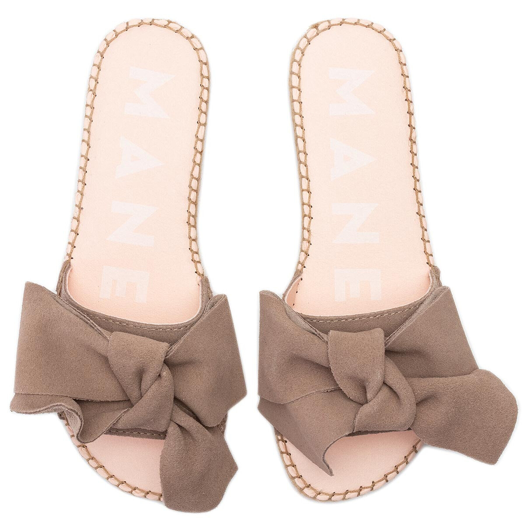 Manebi Espadrile Sandals With Bow K 1.9 J0 Maro - Pled.ro