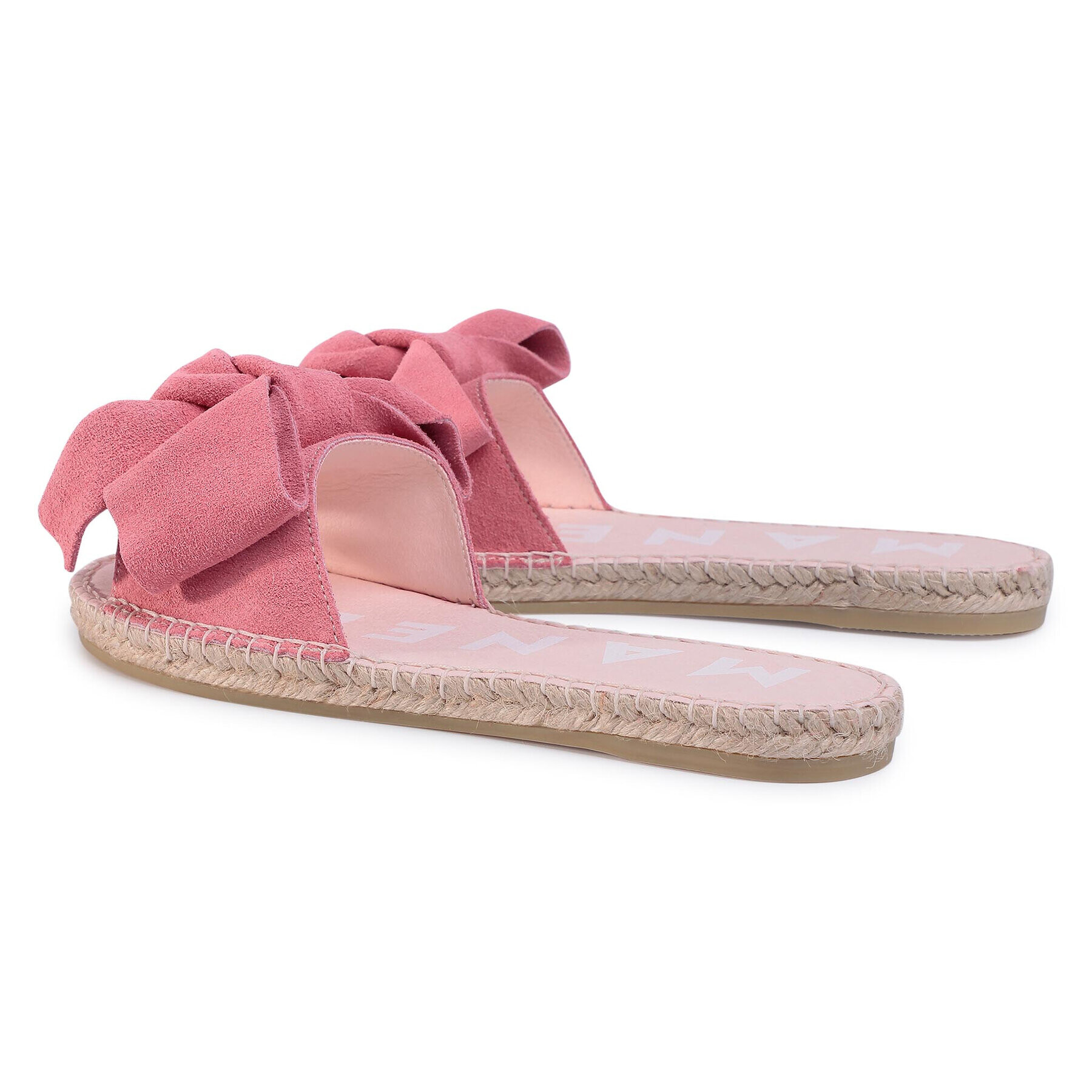 Manebi Espadrile Sandals With Bow M 2.0 J0 Roz - Pled.ro