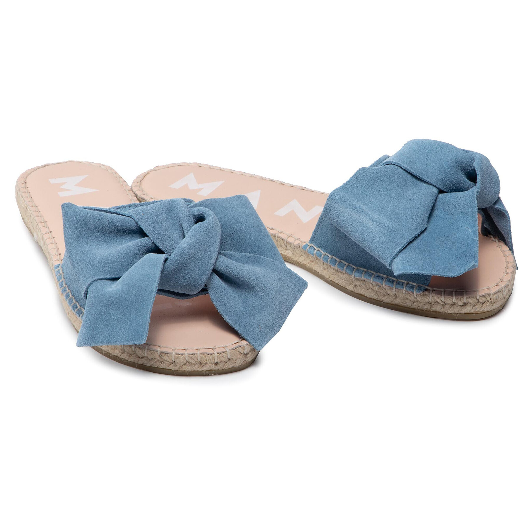 Manebi Espadrile Sandals With Bow M 3.0 J0 Albastru - Pled.ro