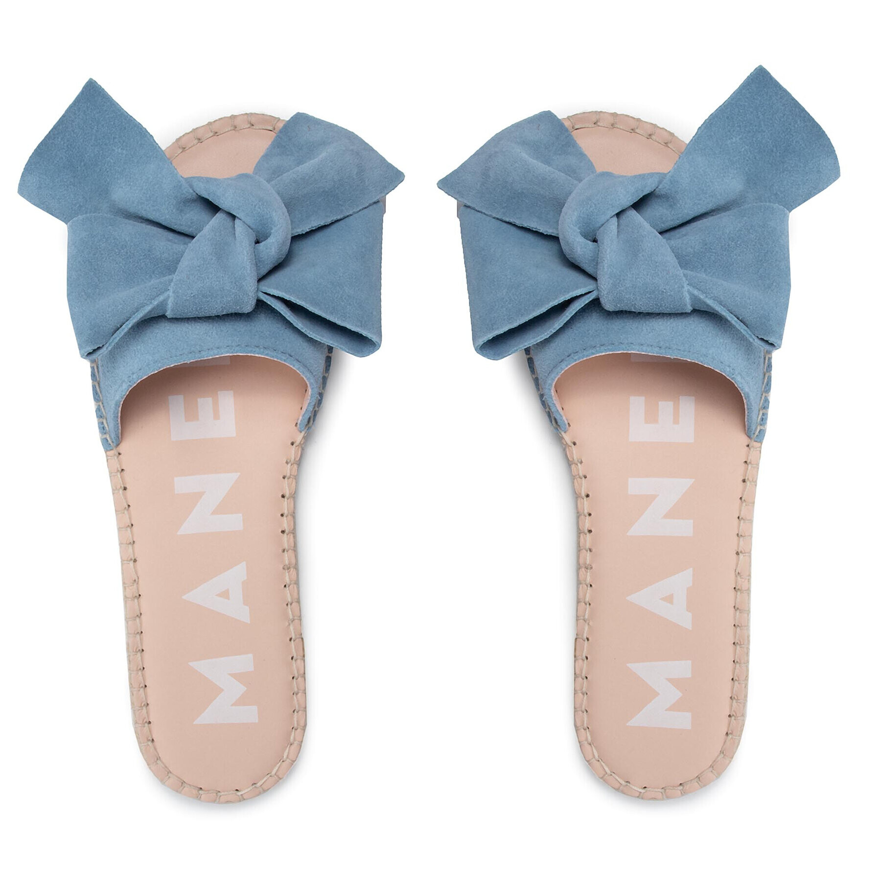 Manebi Espadrile Sandals With Bow M 3.0 J0 Albastru - Pled.ro