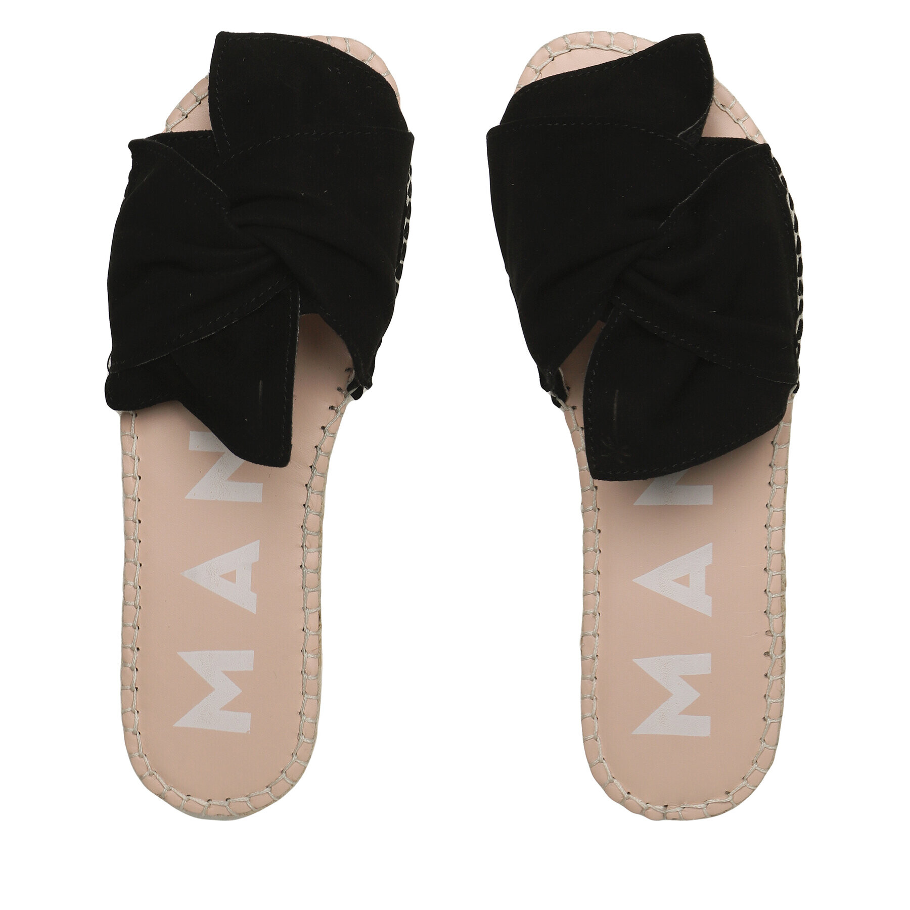 Manebi Espadrile Sandals With Knot K 1.0 JK Negru - Pled.ro