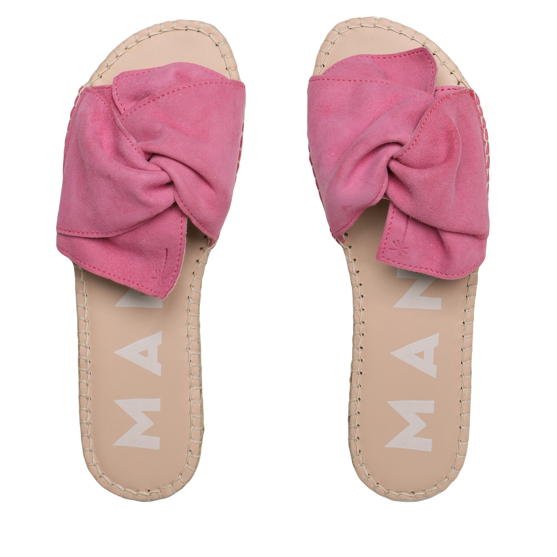 Manebi Espadrile Sandals With Knot R 1.0 JK Roz - Pled.ro